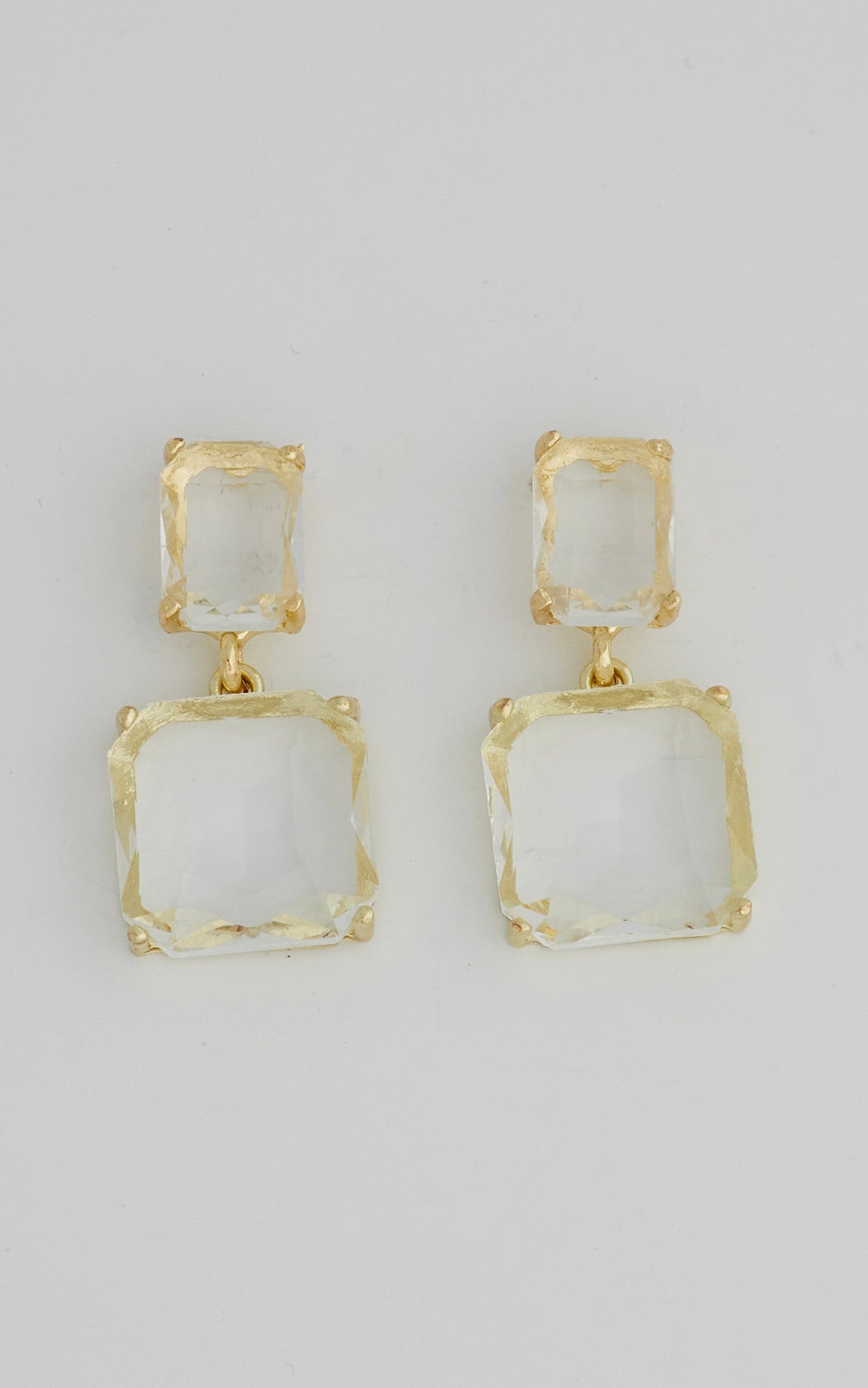 Chonna Drop Earrings in Crystal