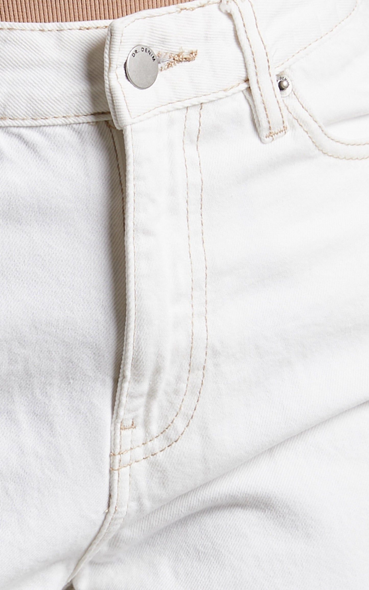 Dr Denim - Nora Denim Shorts in Light Ecru