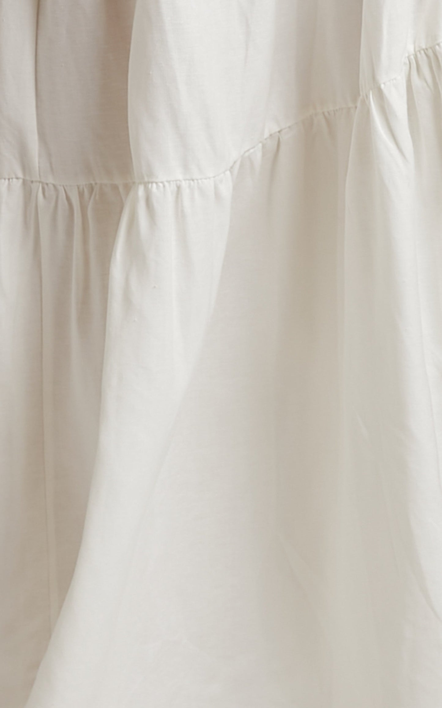 Aerilyn Two Piece Set - Linen One Shoulder Crop Top and Midi Skirt Set in Ivory