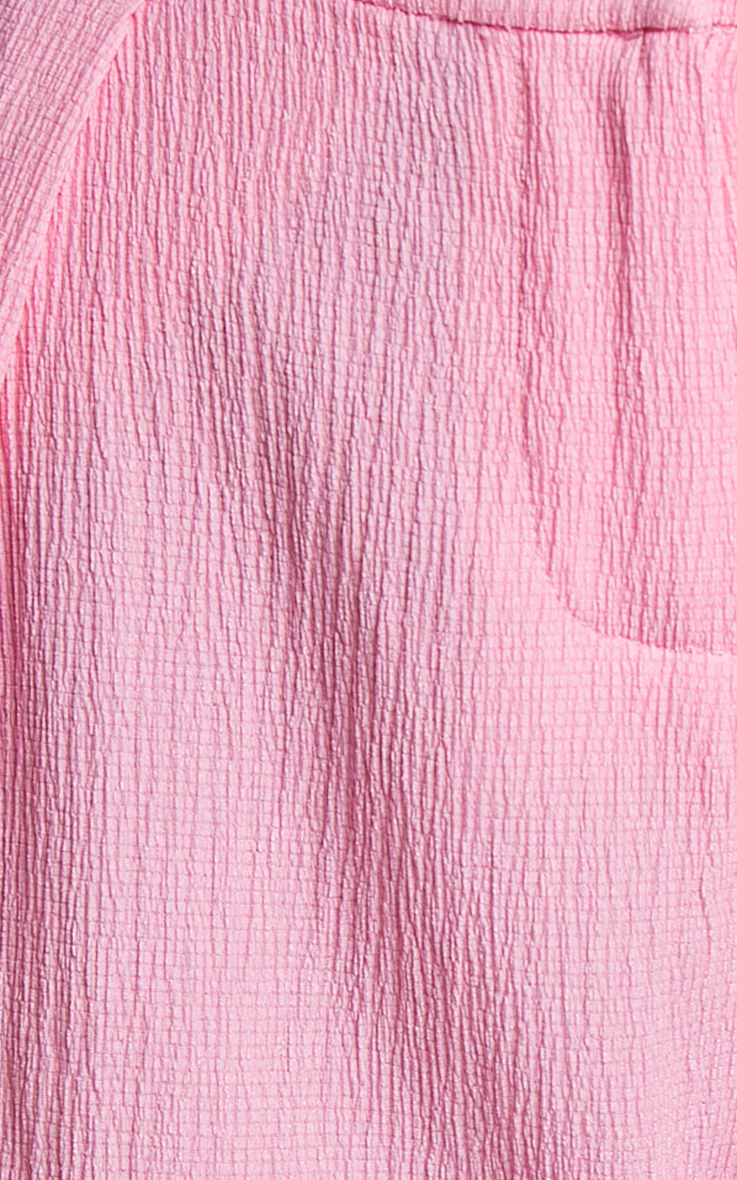Isabeau Beach Trousers - Mid Rise Crinkle Pleat Relaxed Tailored Pants in Pink