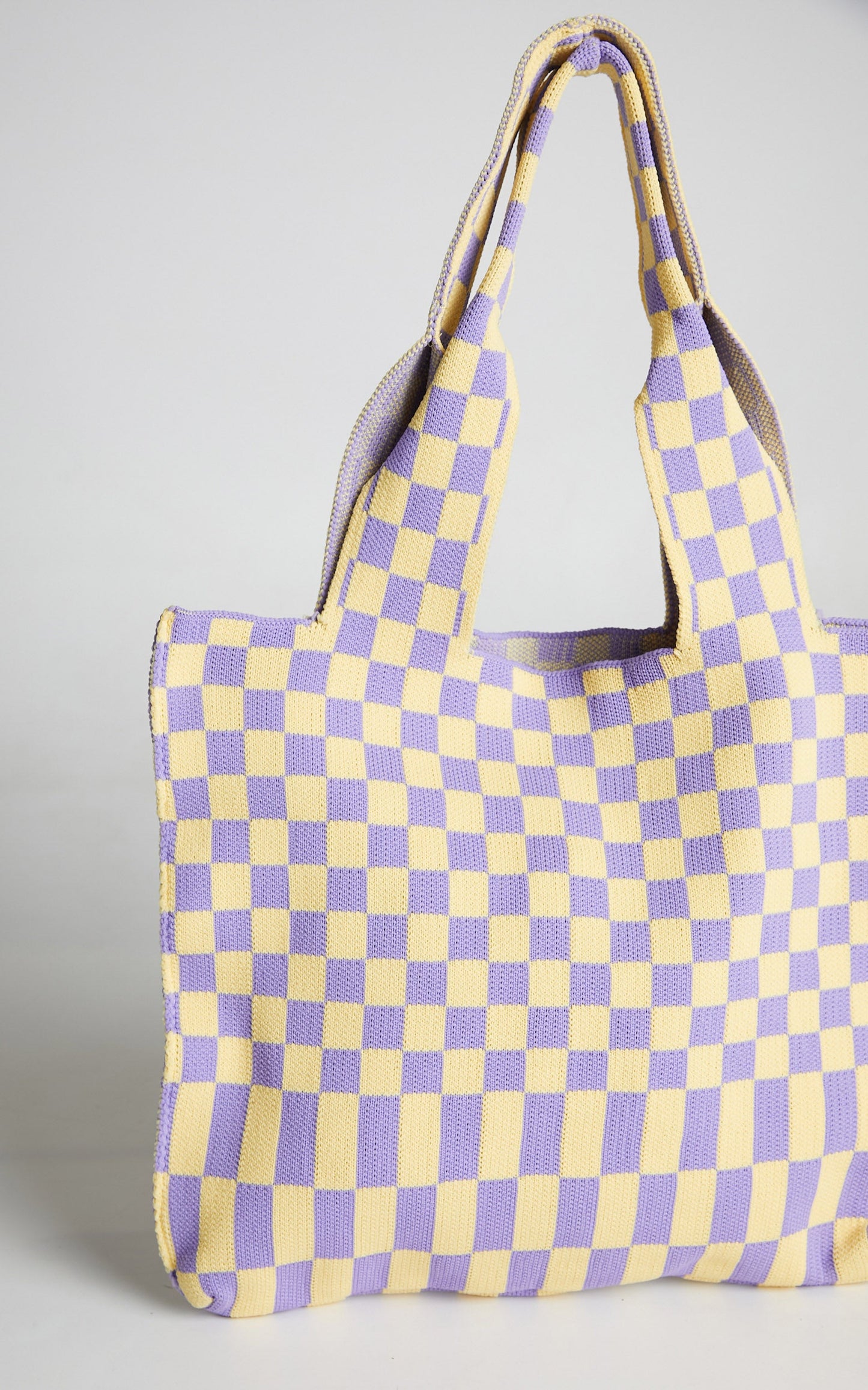 Jenni Tote Bag in Lilac/Beige