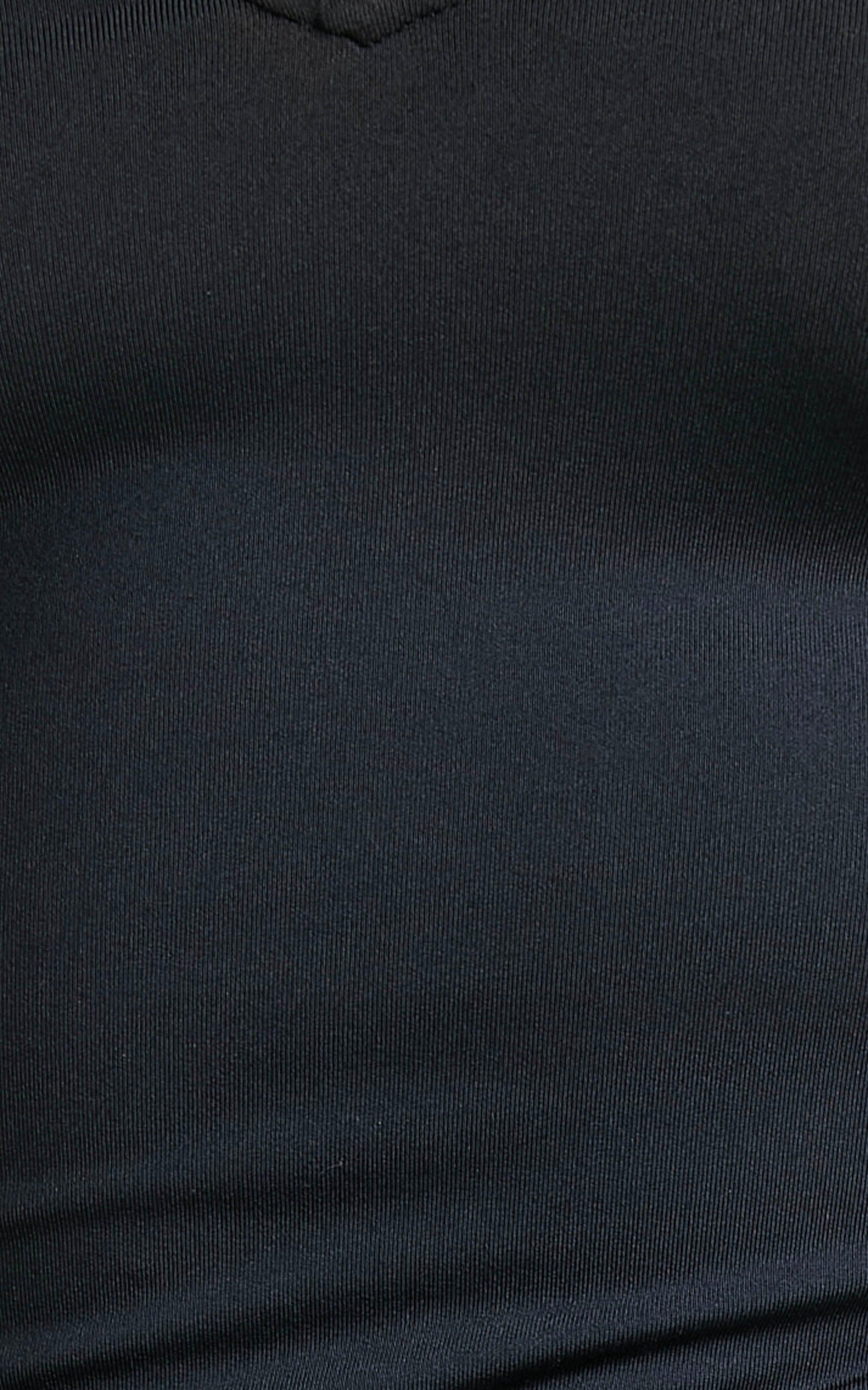 Kazanna Organza Puff Sleeve Bodysuit in Black