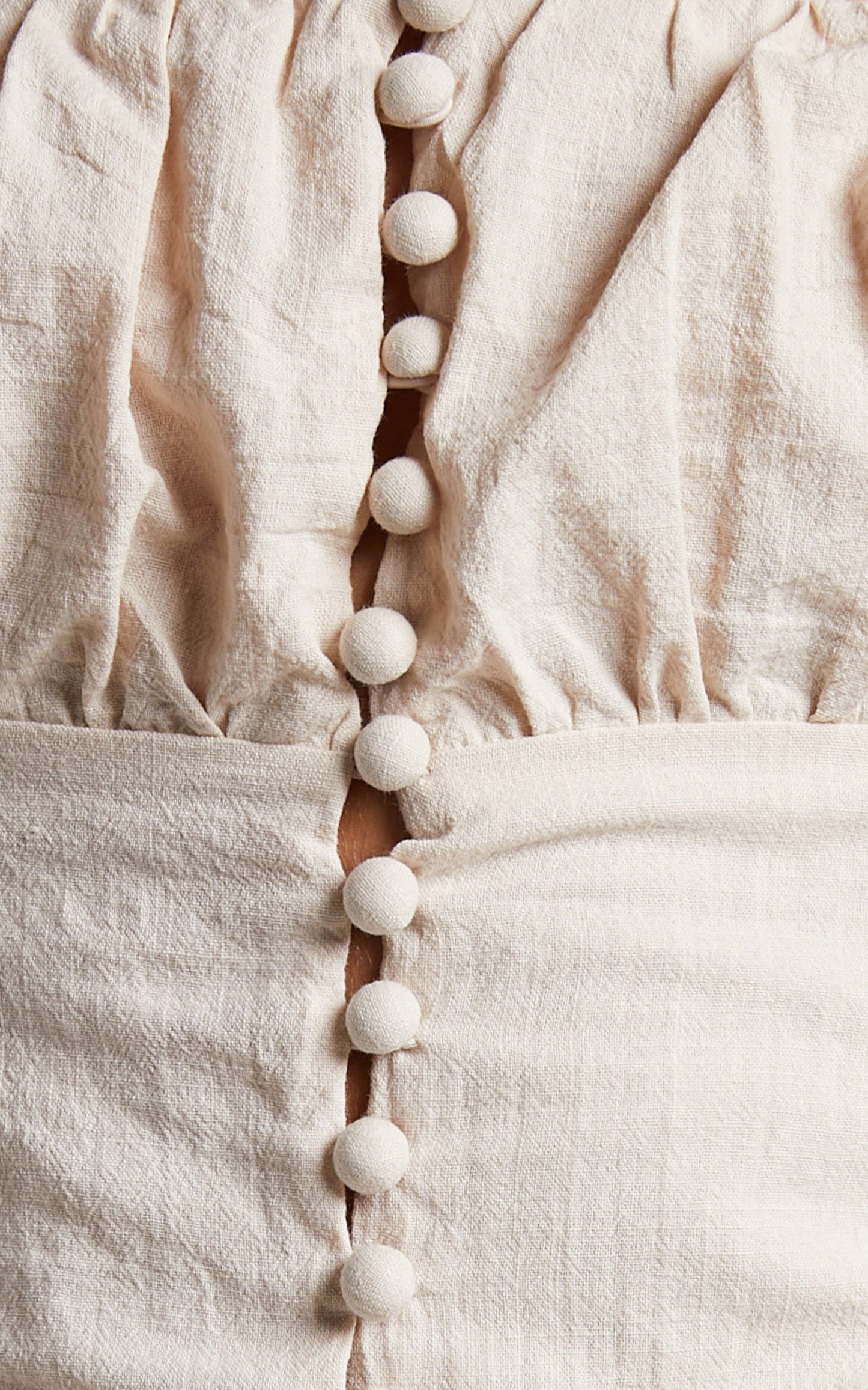 Marsha Camisole - Button Through Top in Natural