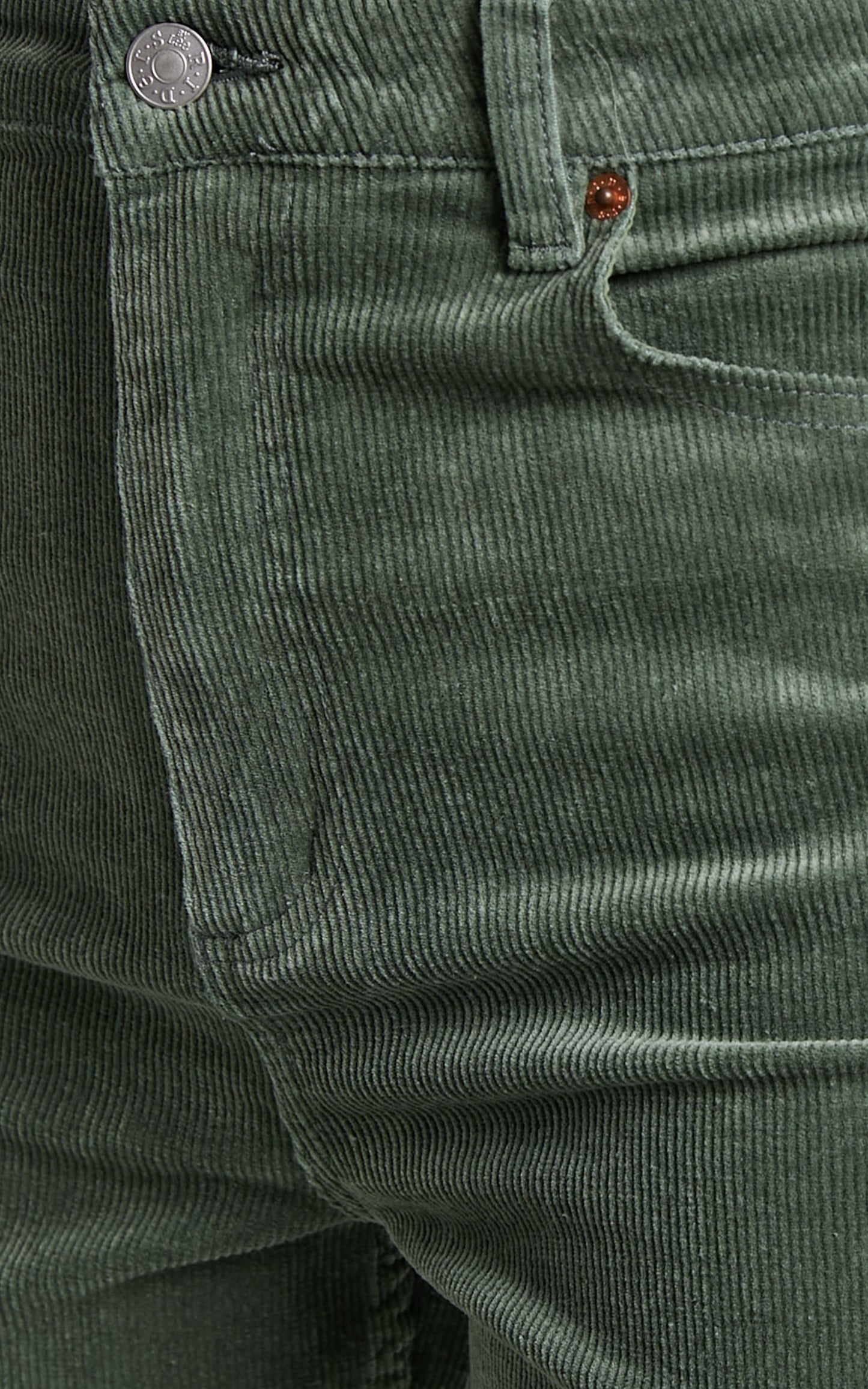 Riders - Hi Flare Jeans in Green Olive Cord