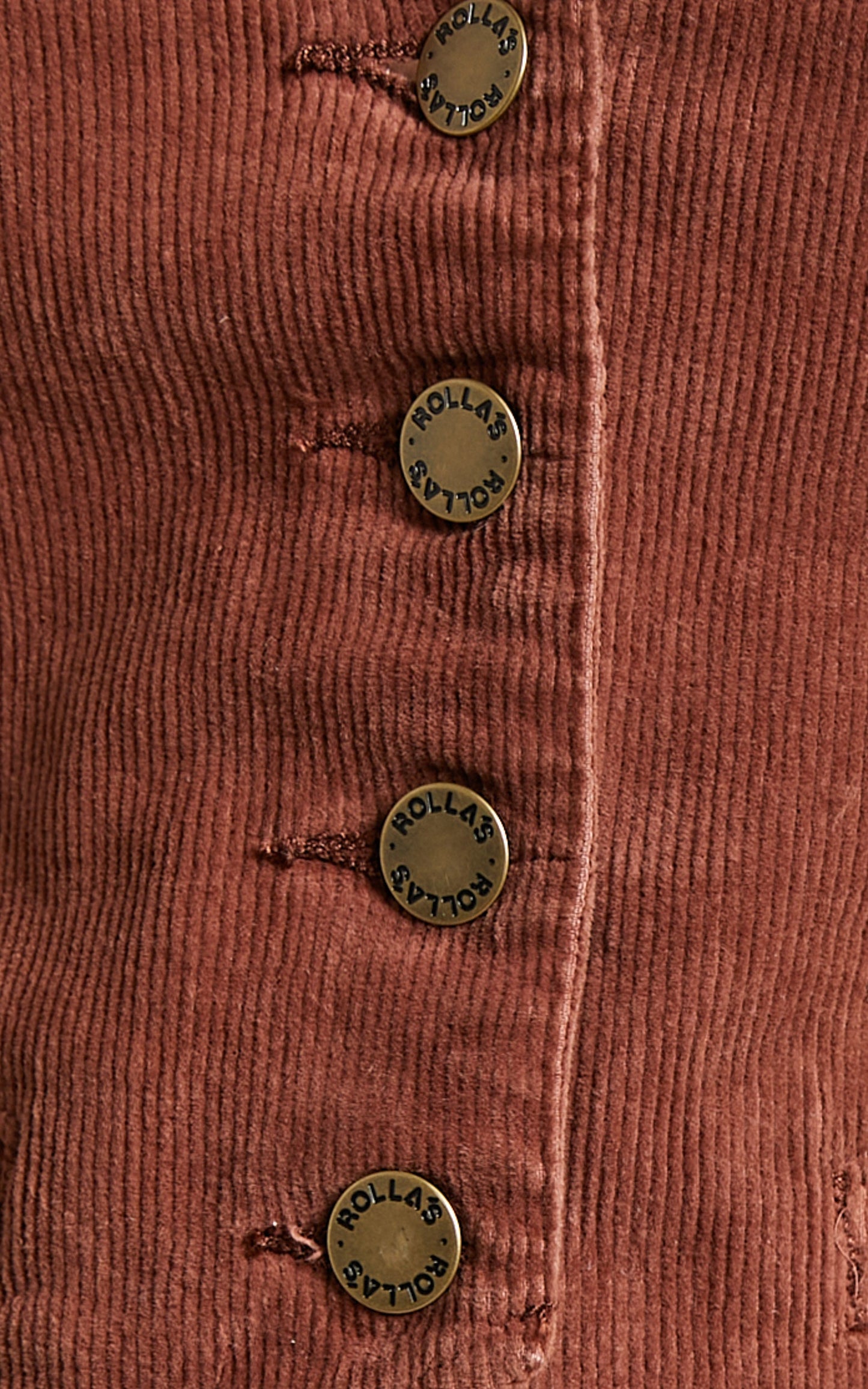 Phoebe Tonkin x Rolla's - DALLAS VEST in Chestnut