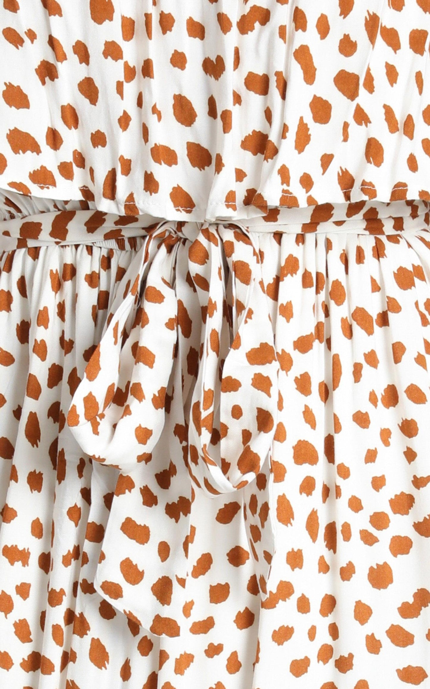 Candice Dress in Tan Spot