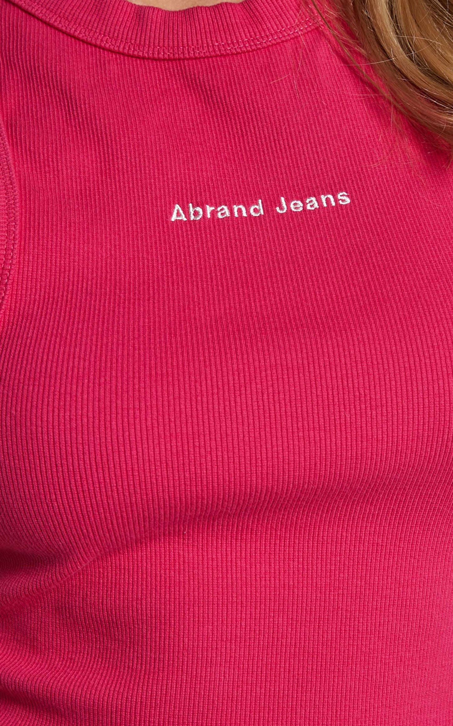 Abrand - A Heather Singlet in Super Pink