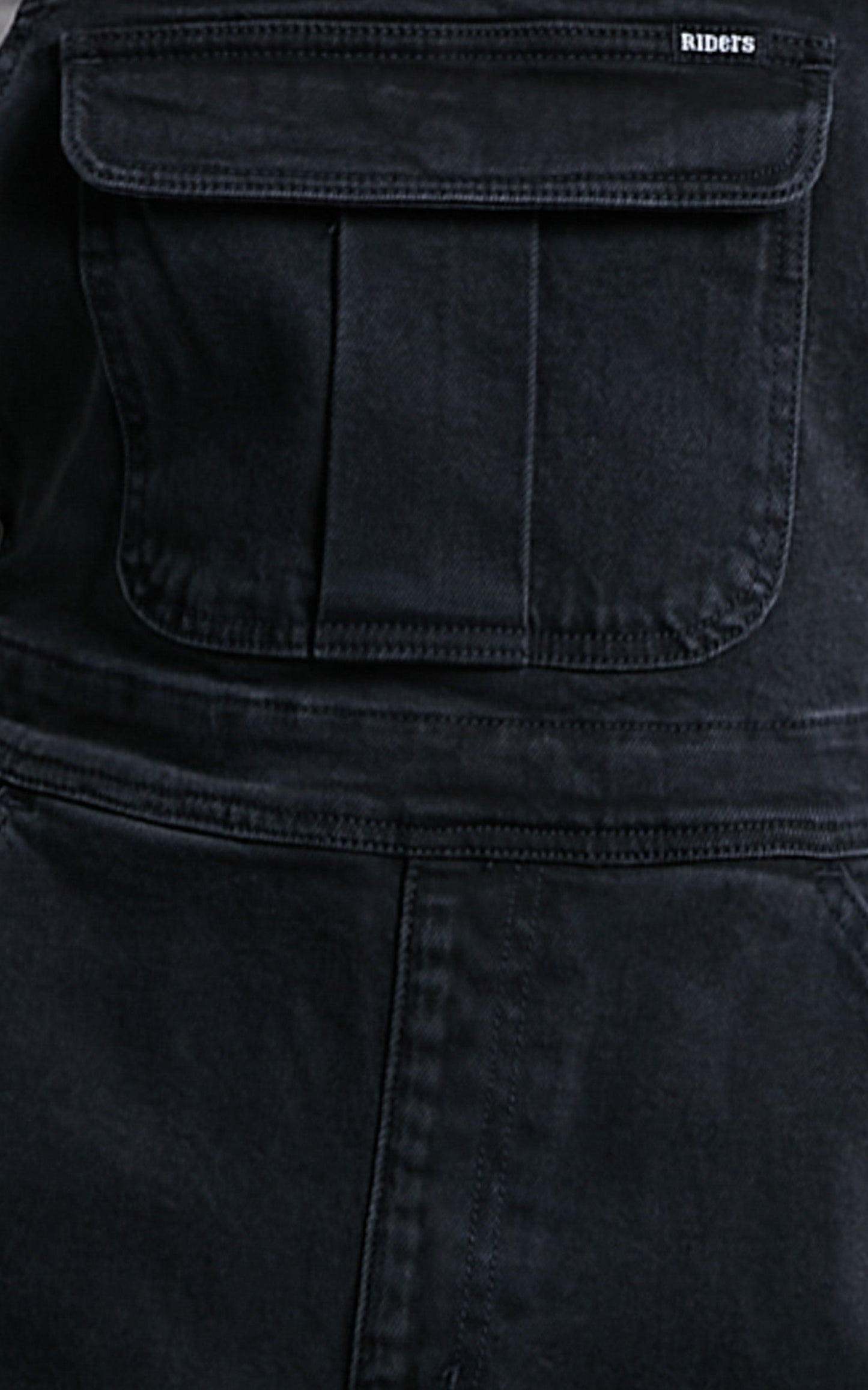 Riders by Lee - Dungaree Short in Black Beauty