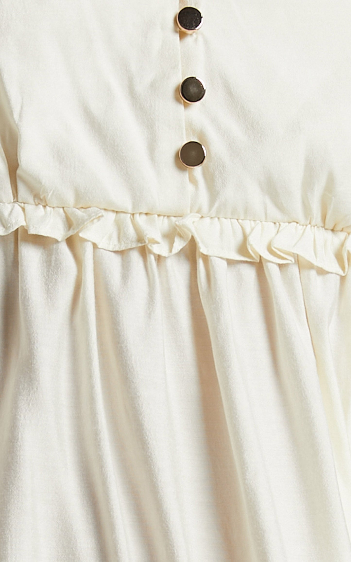 Ermengard Midi Dress - Tiered Pin Tuck Cross Back Dress in Off White