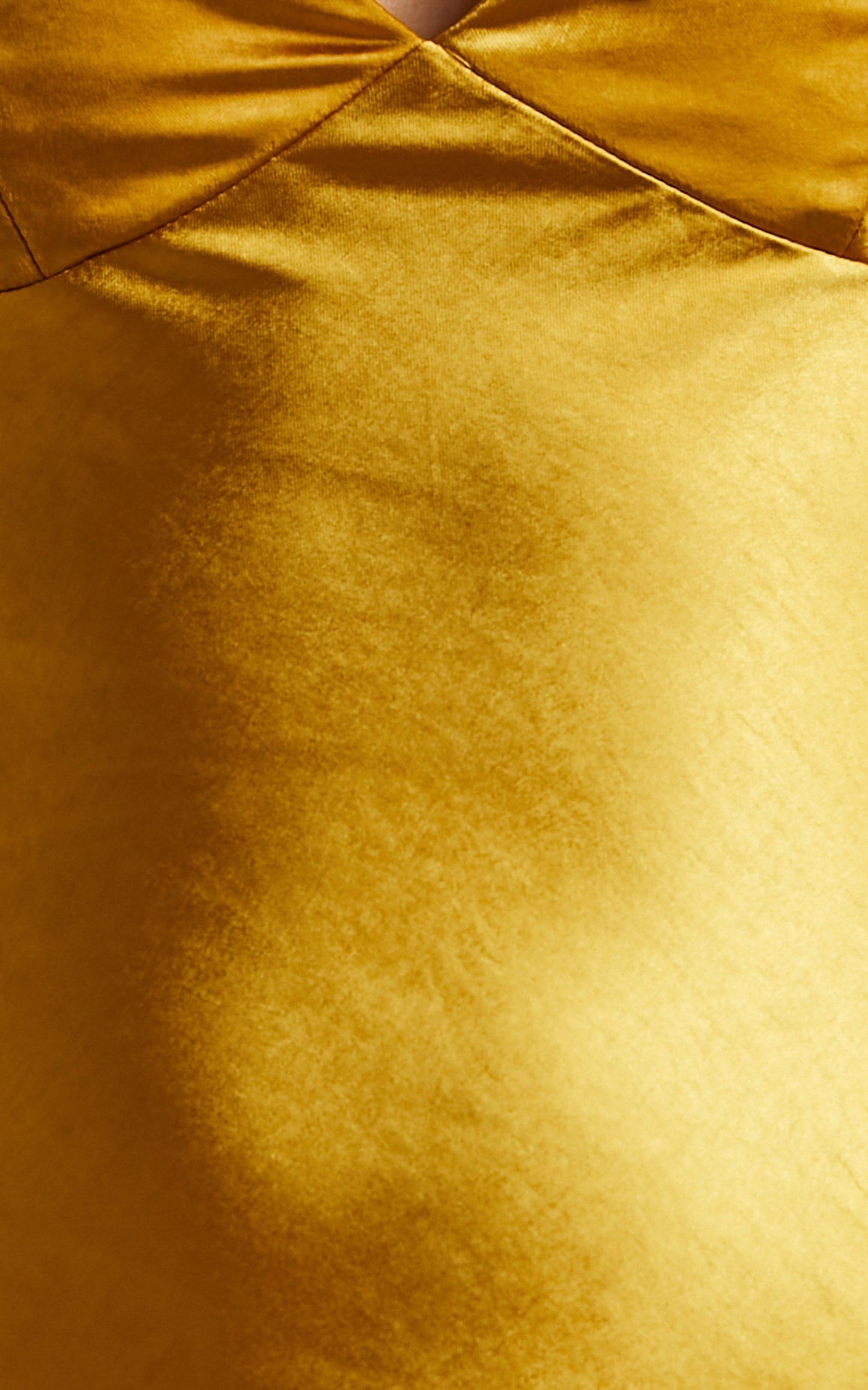 Milabelle Midi Slip Dress in Gold Satin