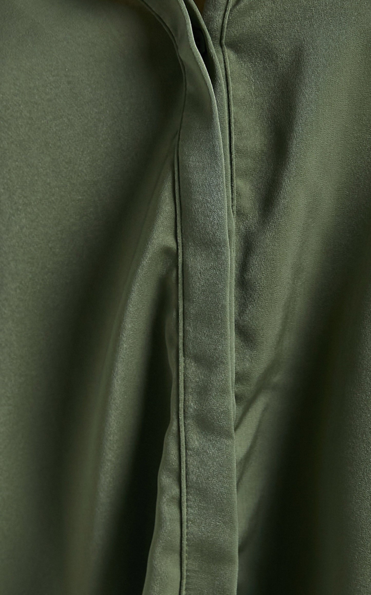 Azurine Shirt - Oversized Button Up Shirt in Olive