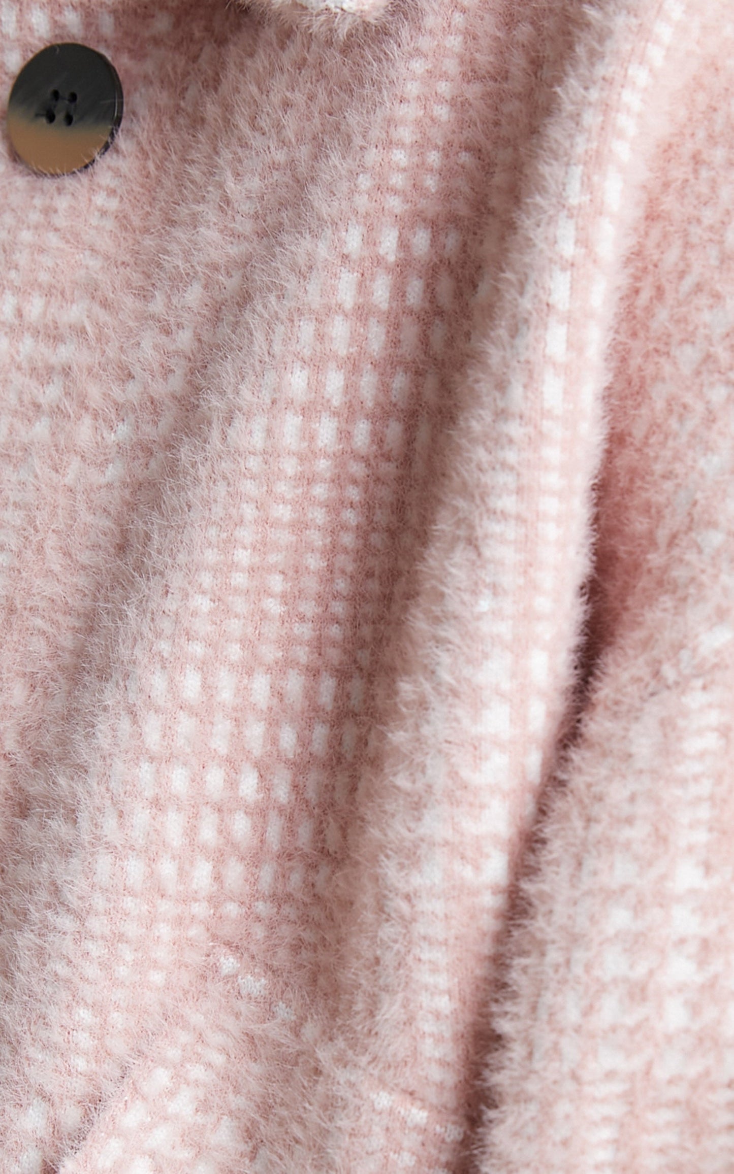 Shamcey Button Front Check Jacket in Pink