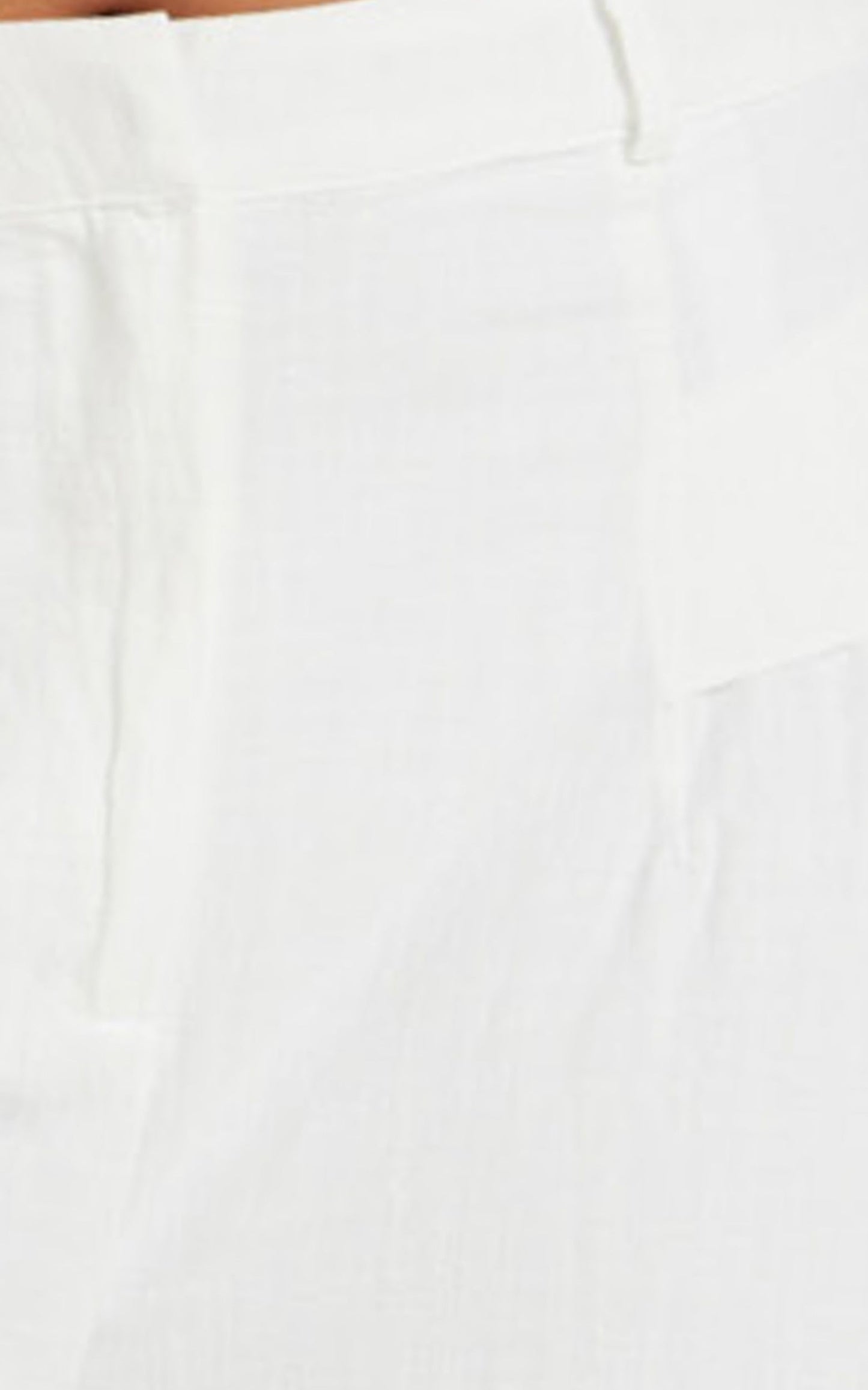 Honalee High Waisted Wide Leg Pant in White Linen Look