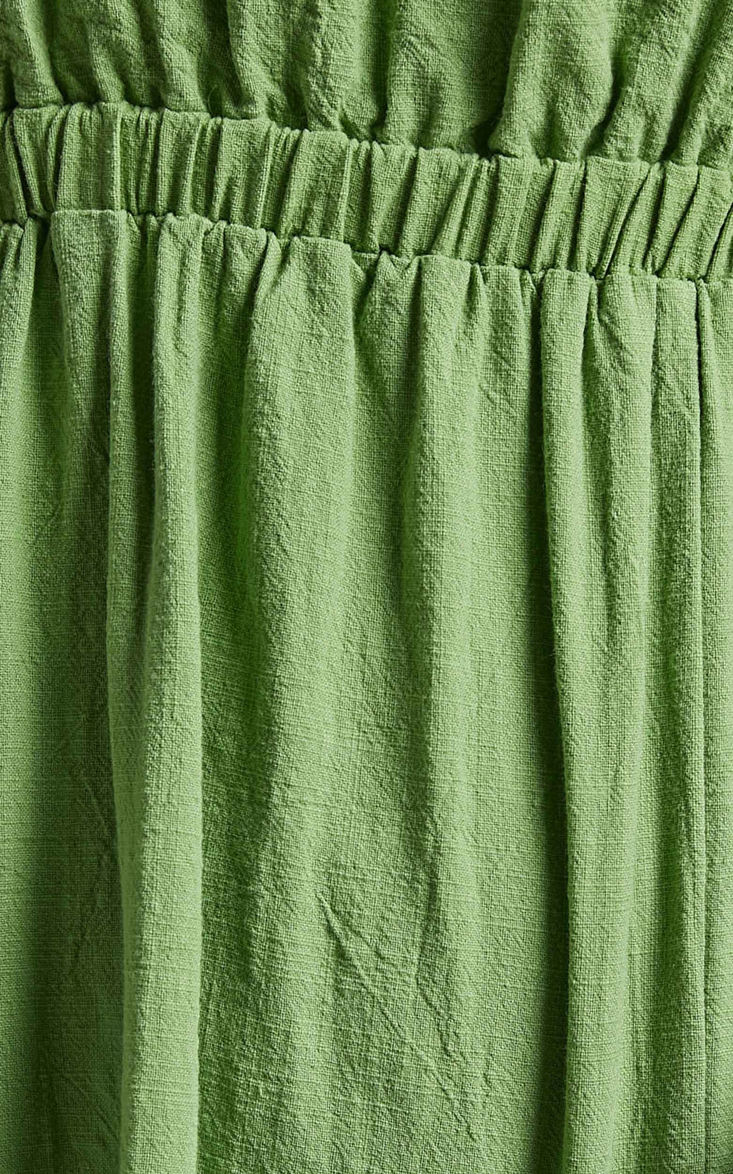 Ianthea Cut Out Tiered Midi Dress in Green