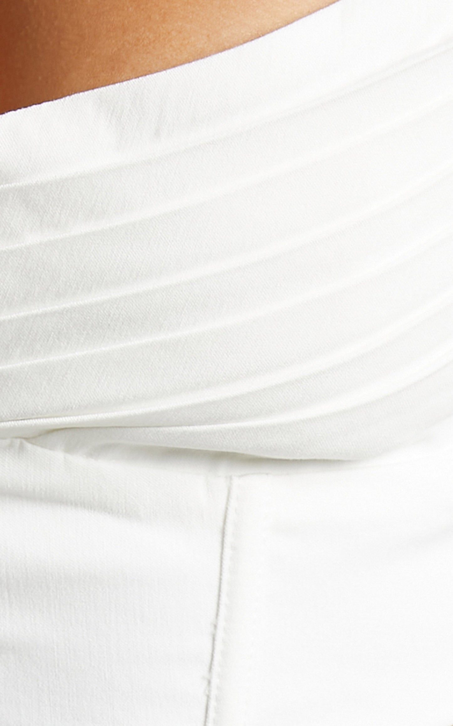 Keiandra Pleated Corset in White