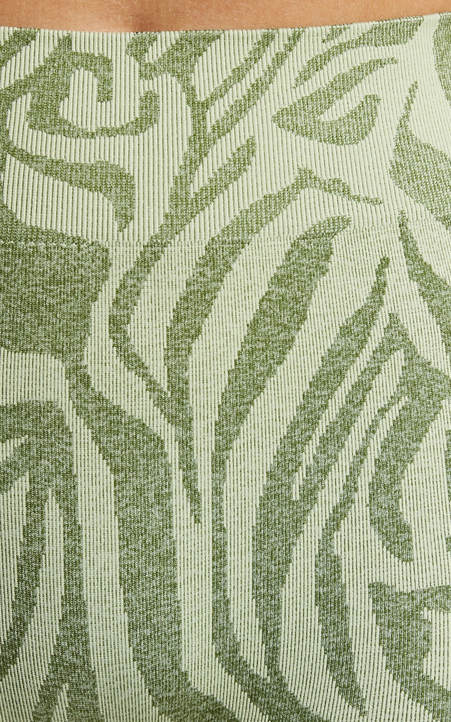 Lahana - Fleur Seamless Biker Short in GREEN ZEBRA
