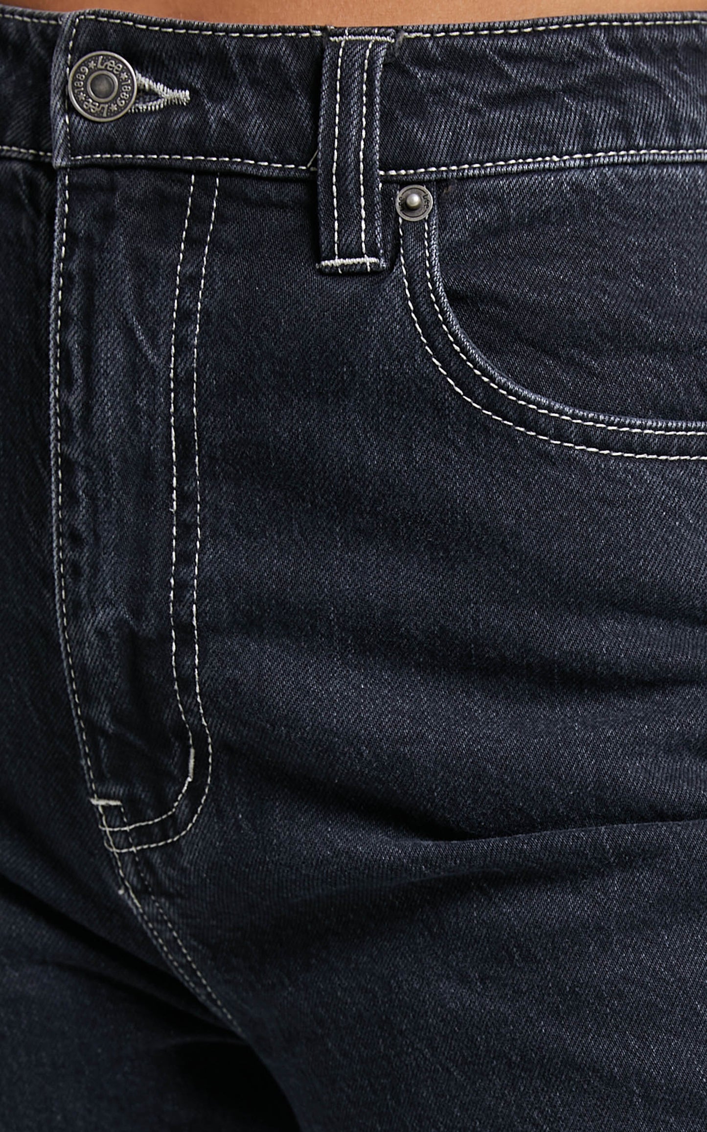 Lee - High Baggy Jean in Shift Black