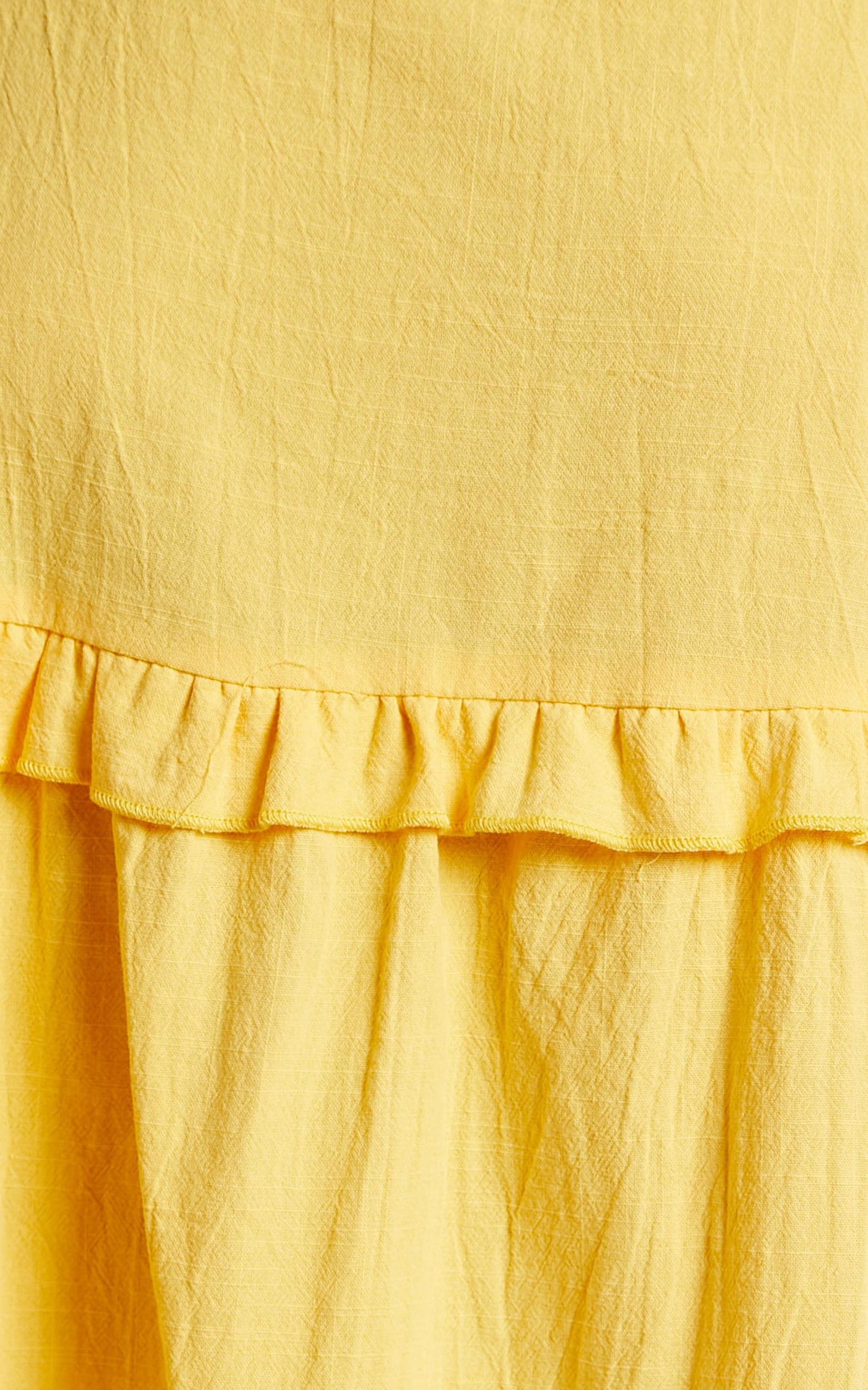 Samantha Mini Dress with Tie Up Shoulders in Yellow