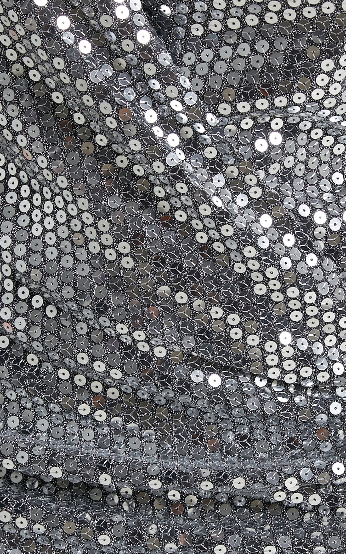 Sparkle Mini Dress - Wrap Sequin Dress in Silver