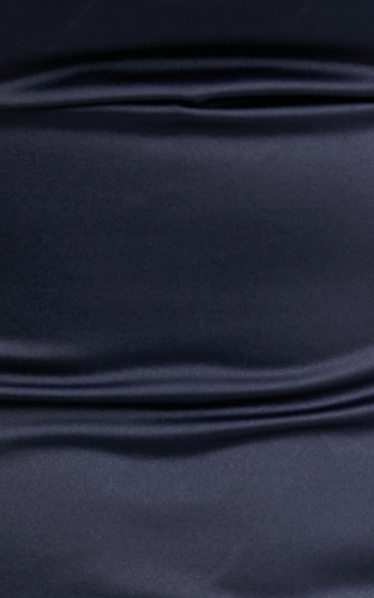 A Final Toast Midi Dress - Cowl Neck Thigh Split Dress in Navy Satin