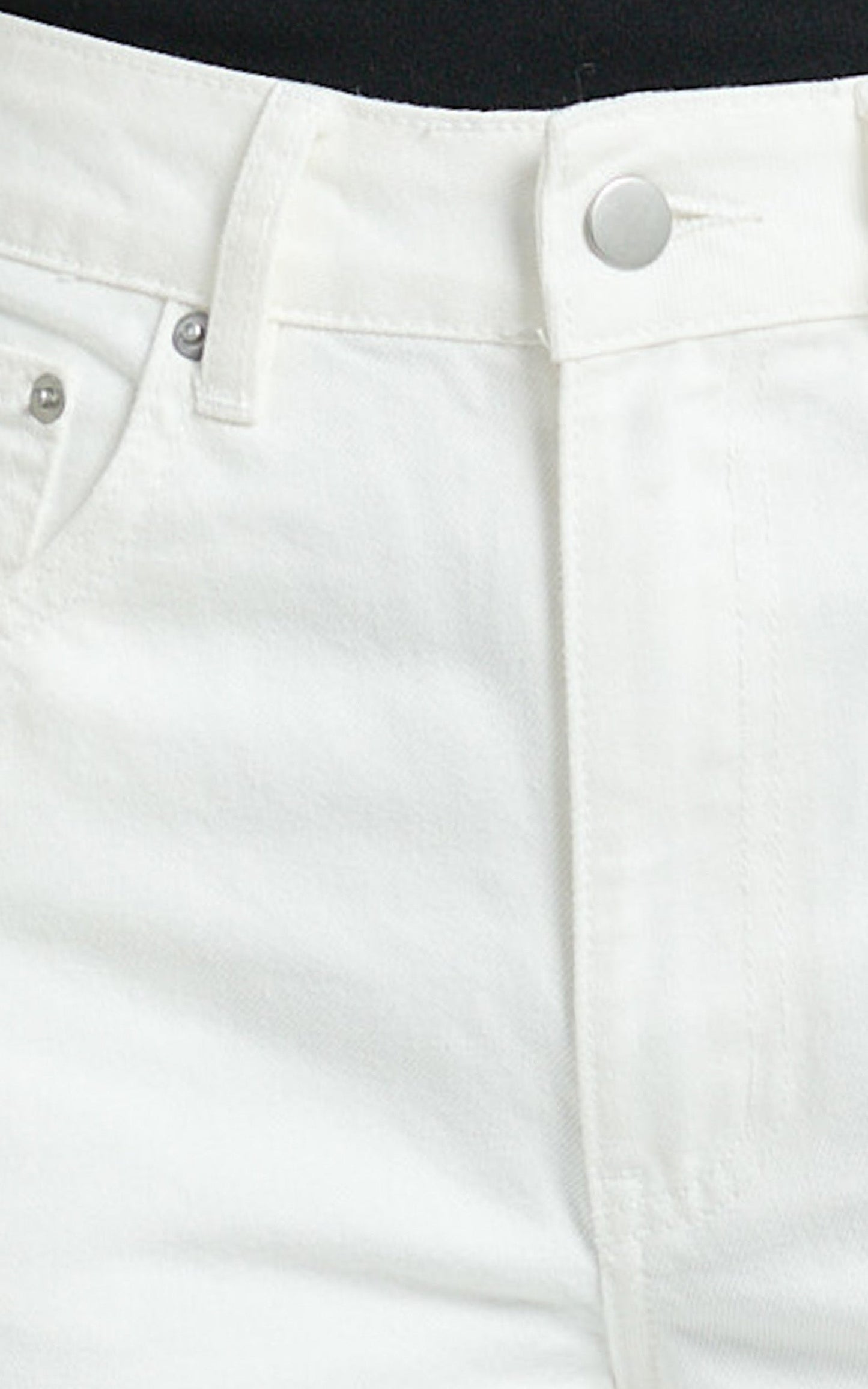 Abbie Jeans - Mid Rise Straight Leg Recycled Denim Jeans in Ecru