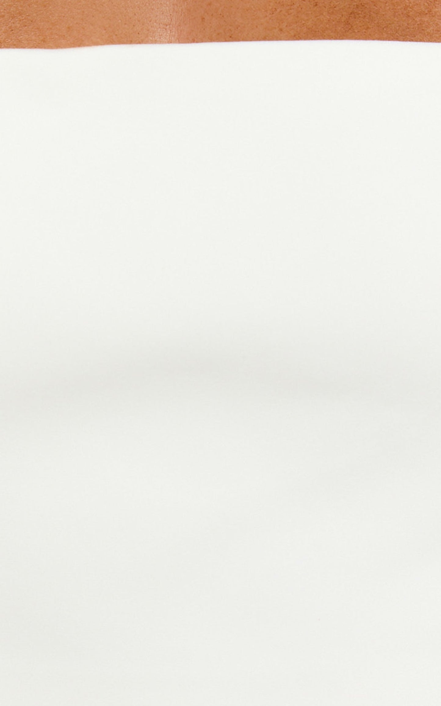 Abellina Top - Wide Neck Halter Crop Top in White