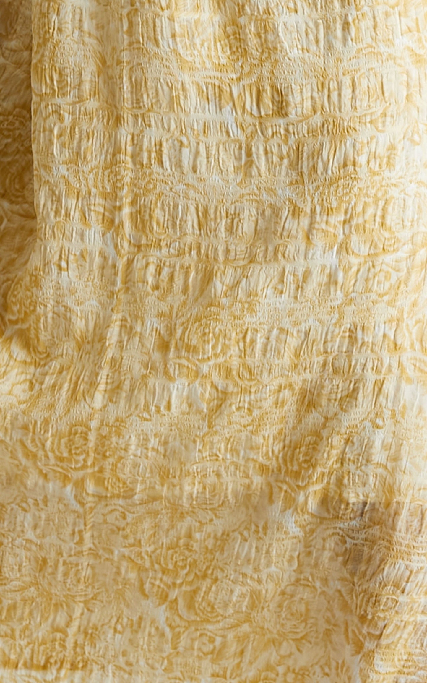 Abigail Midi Dress in Yellow Floral