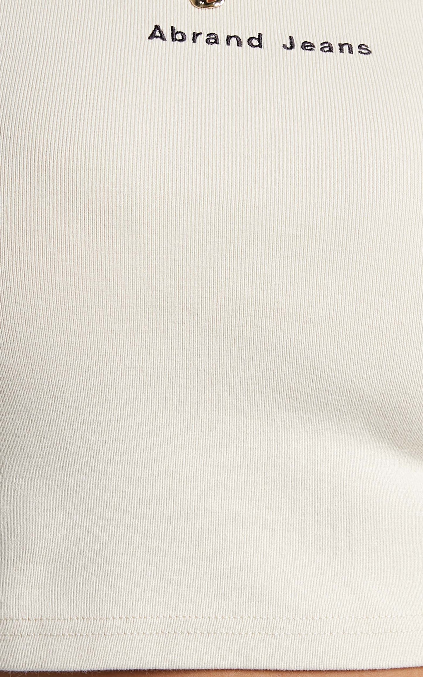 Abrand - A 90's Crop Tee in Latte