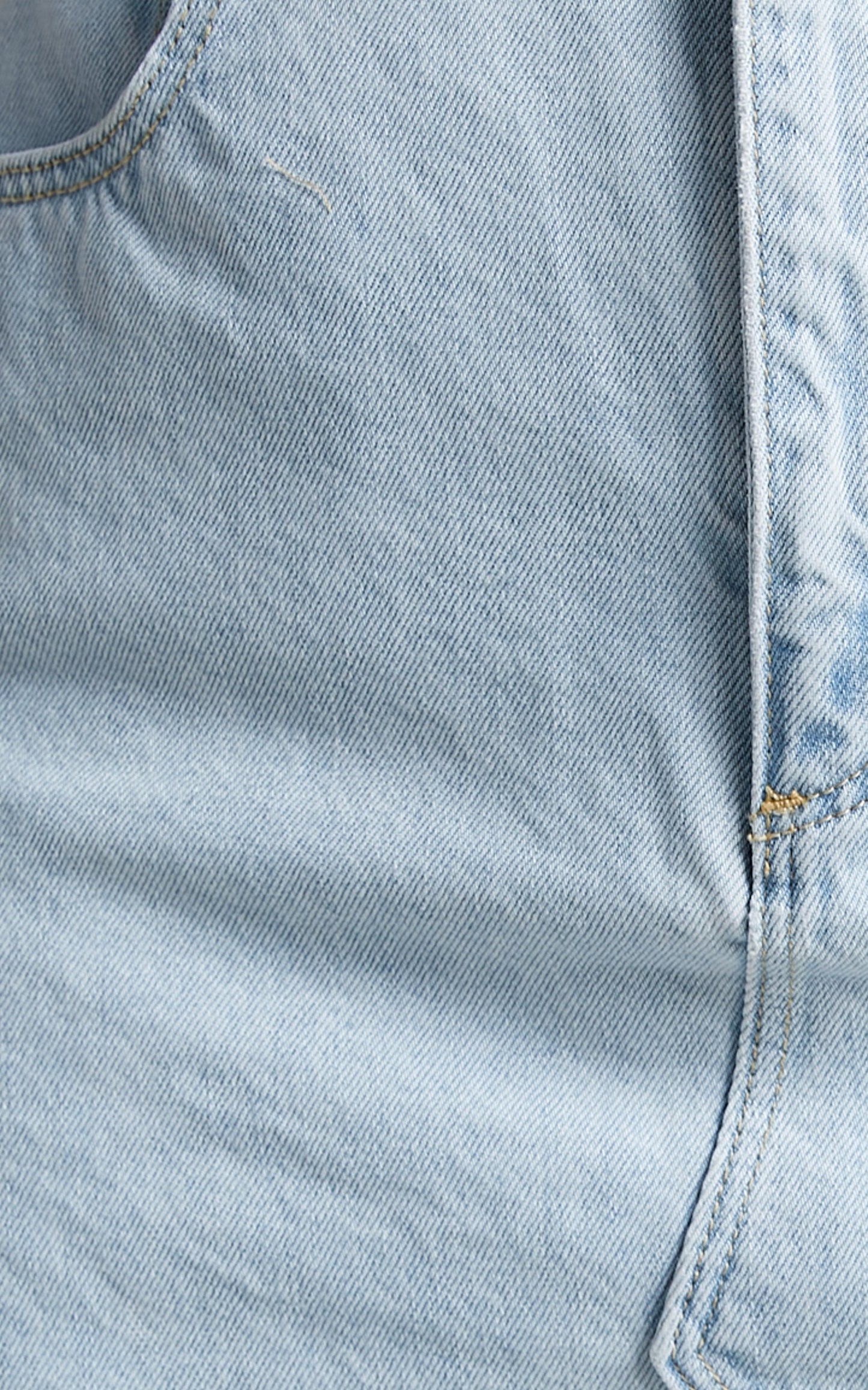 Abrand - A Aline Denim Skirt in Bleached Stone