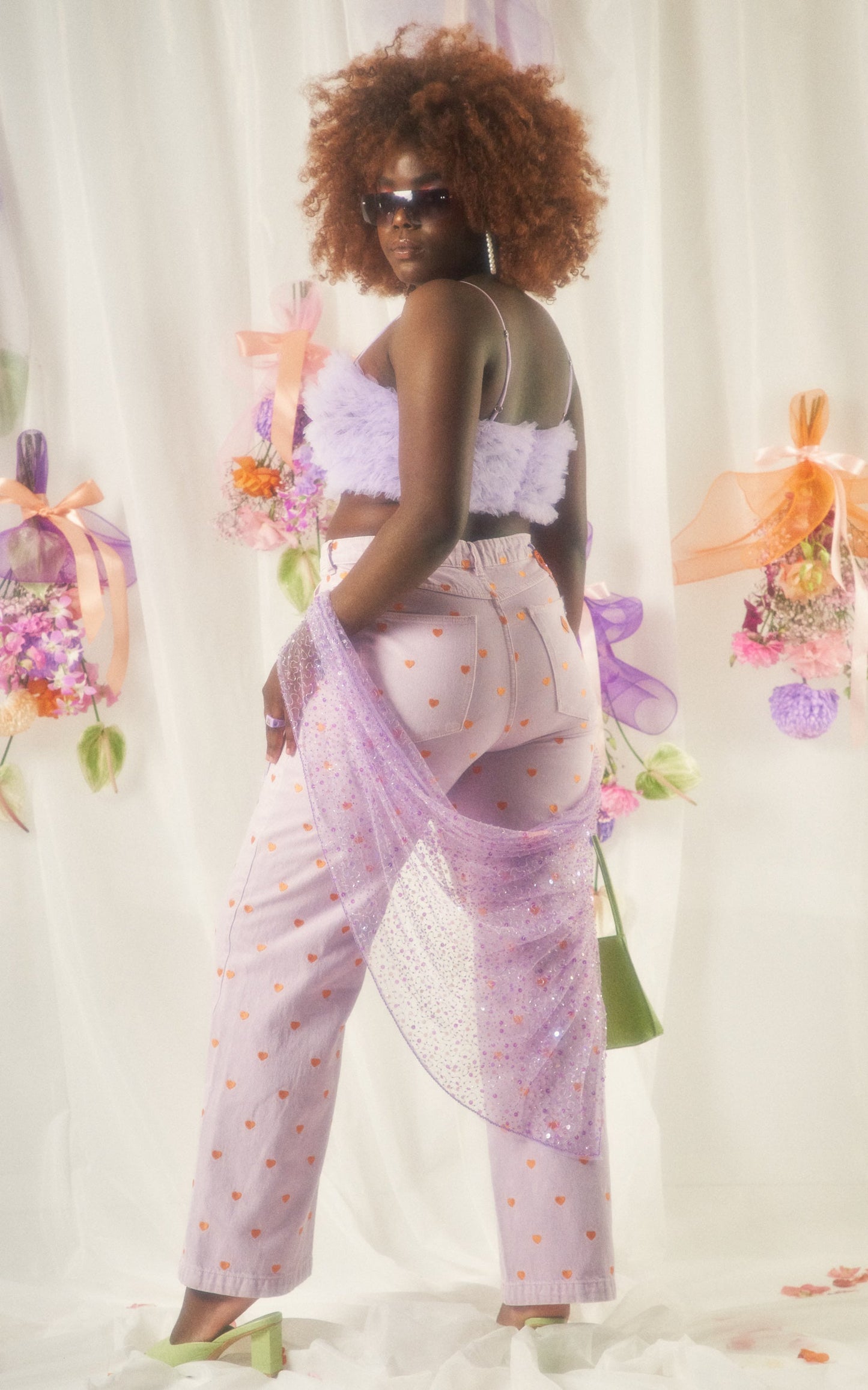 Abrand X Dyspnea - A '94 High & Wide Jean in Lilac Heart