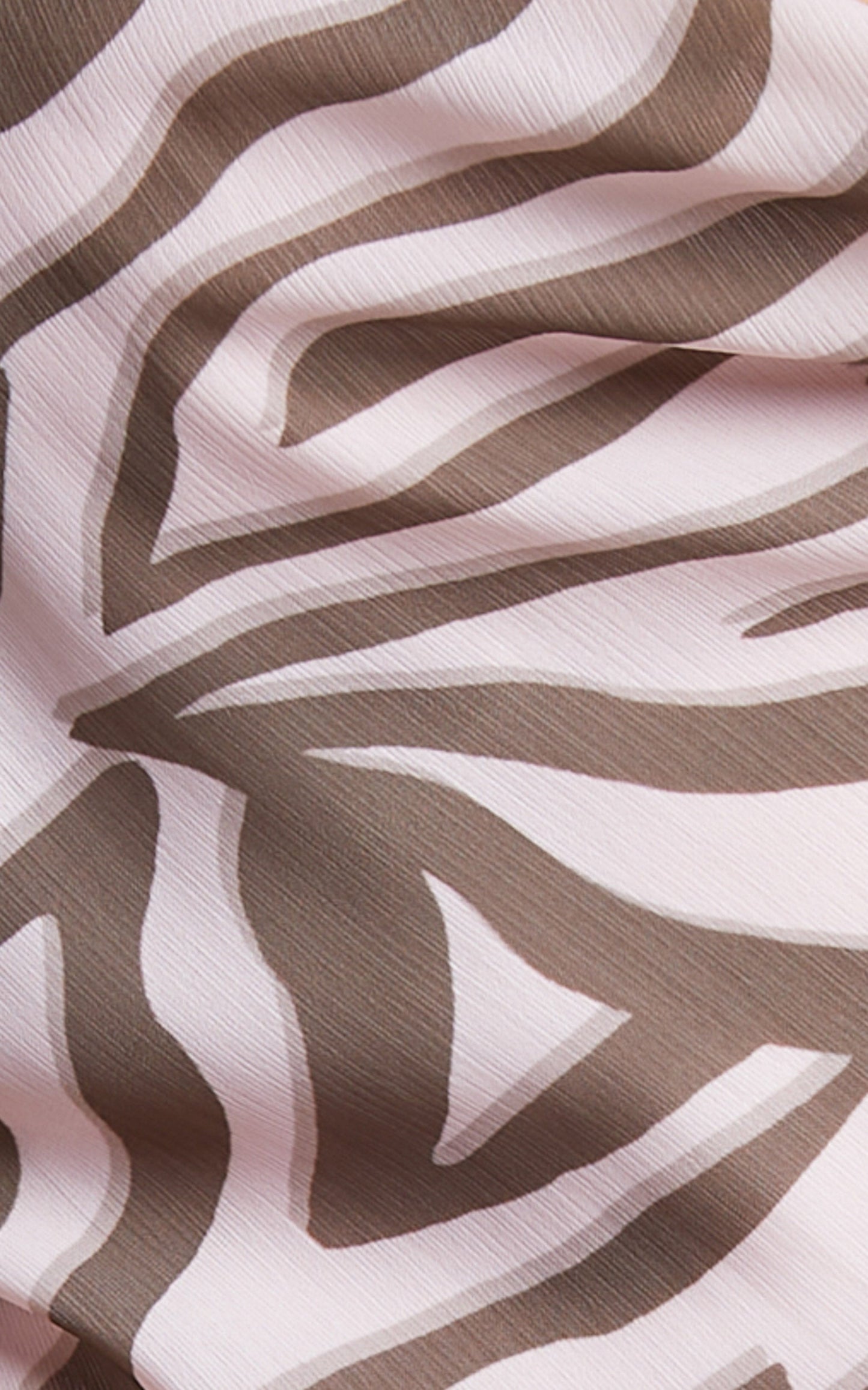 Aegir Midi Dress - High Split Cowl Slip Dress in Wild Zebra