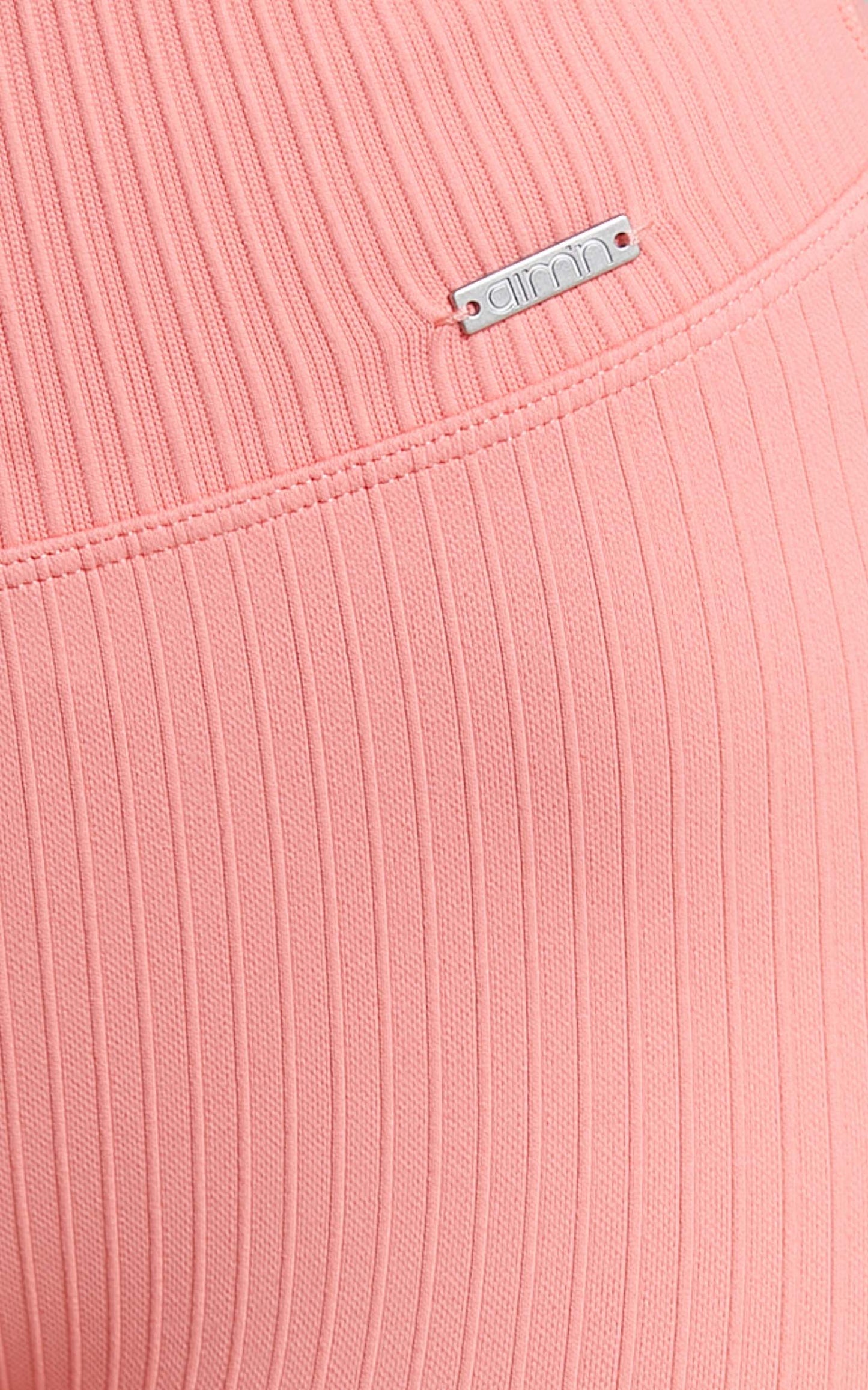 Aim'n - RIBBED SEAMLESS BIKER SHORTS in Coral