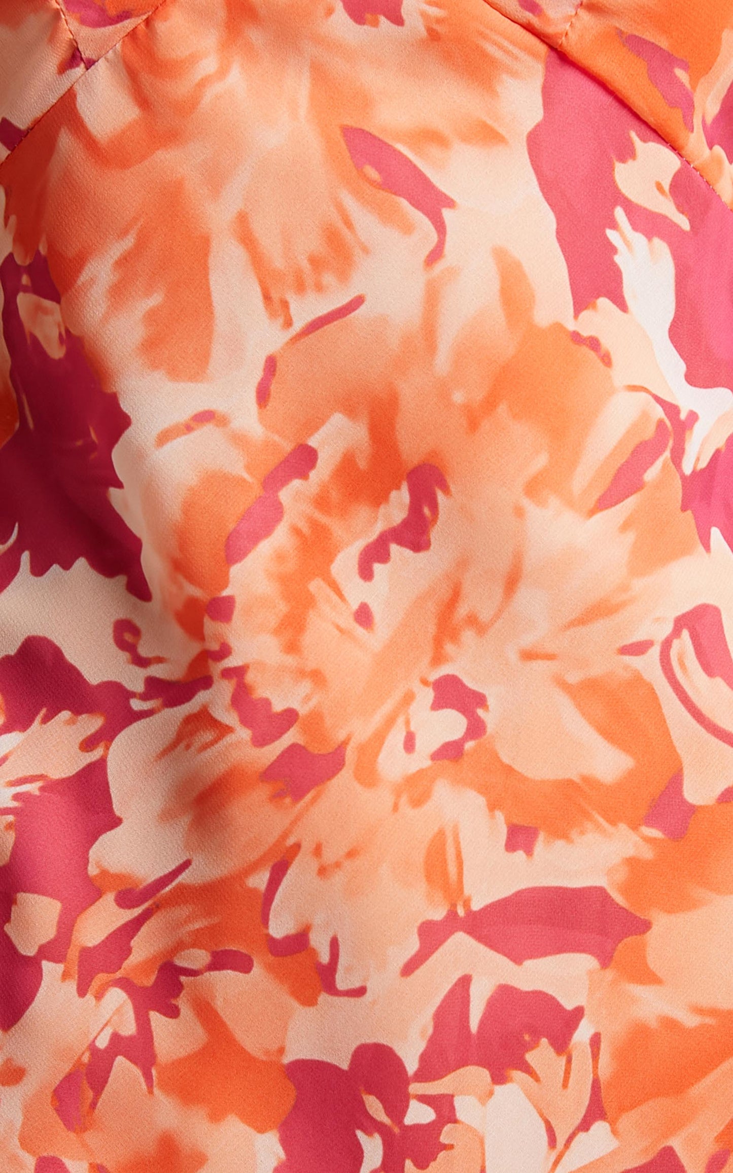 Aizelle Midi Dress - V Neck Dress in Orange Floral