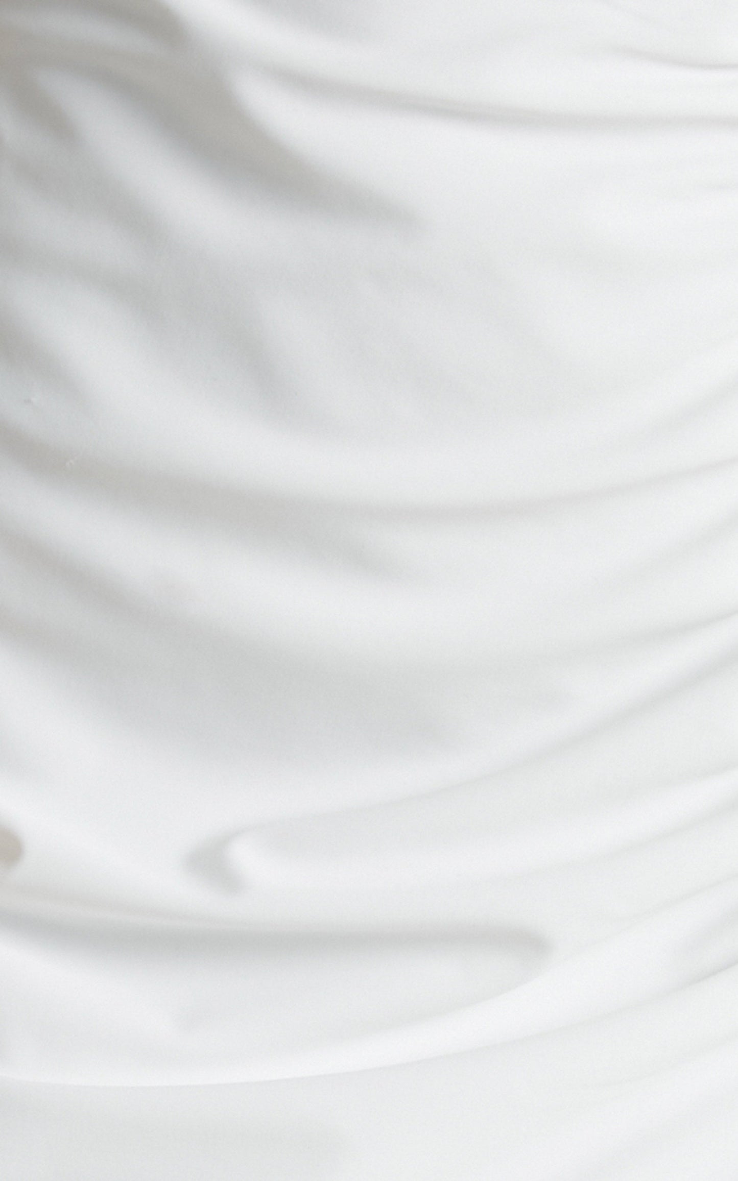 Alara Midi Dress - Cutout Ruched Dress in White