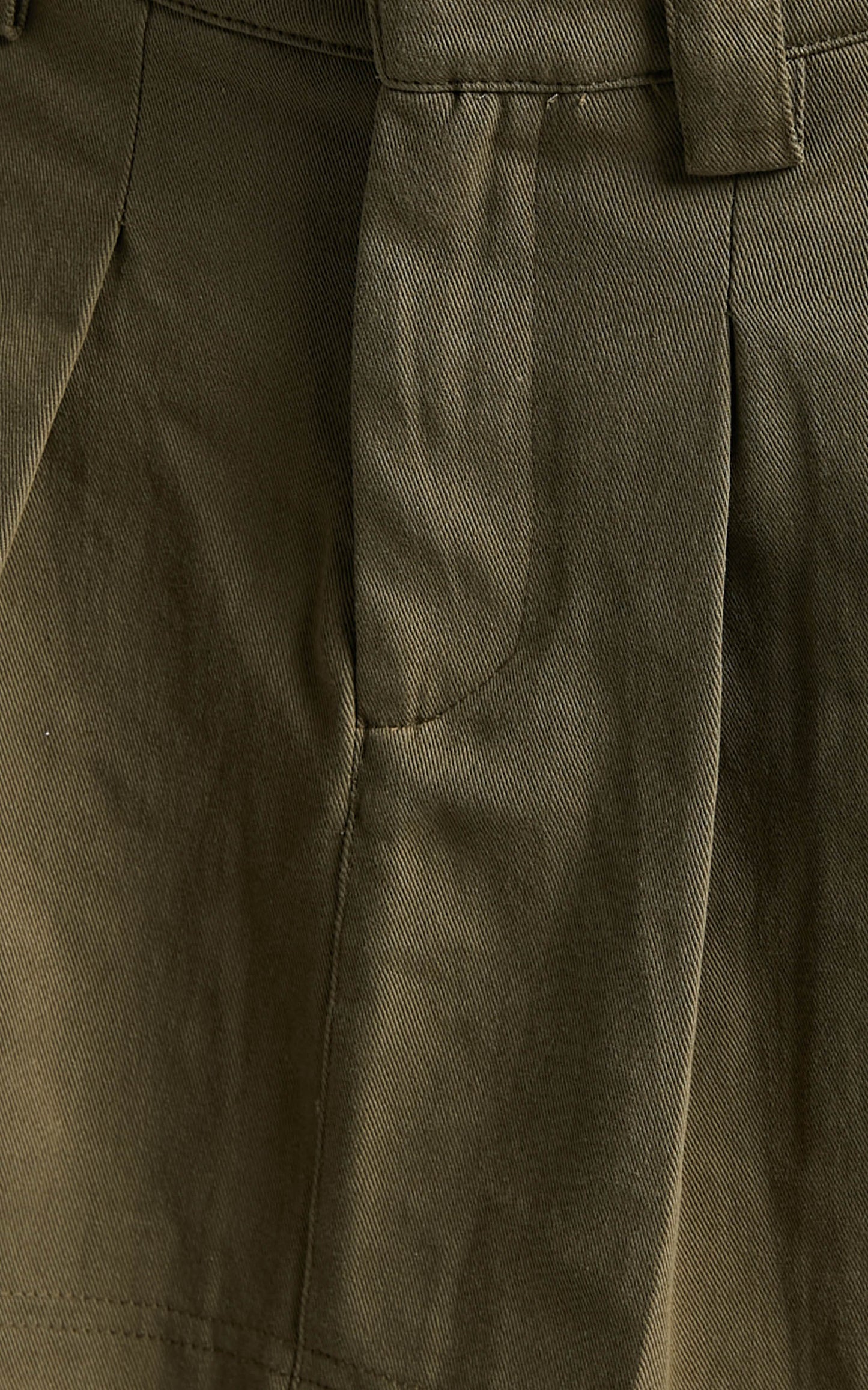 Alesana Micro Mini Skirt - Pleated Skirt in Khaki