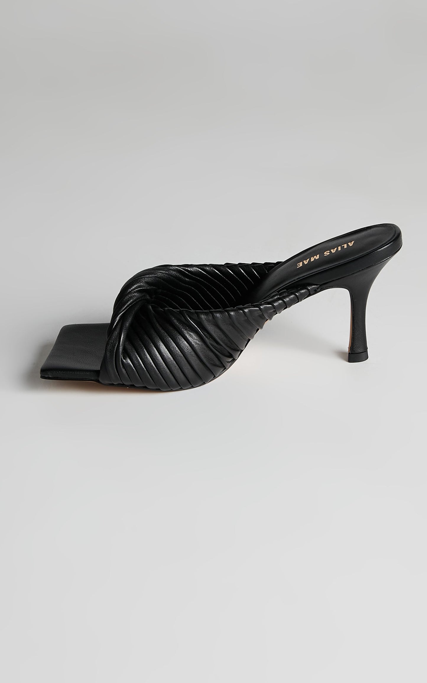 Alias Mae - FLORA HEELS in Black LEATHER
