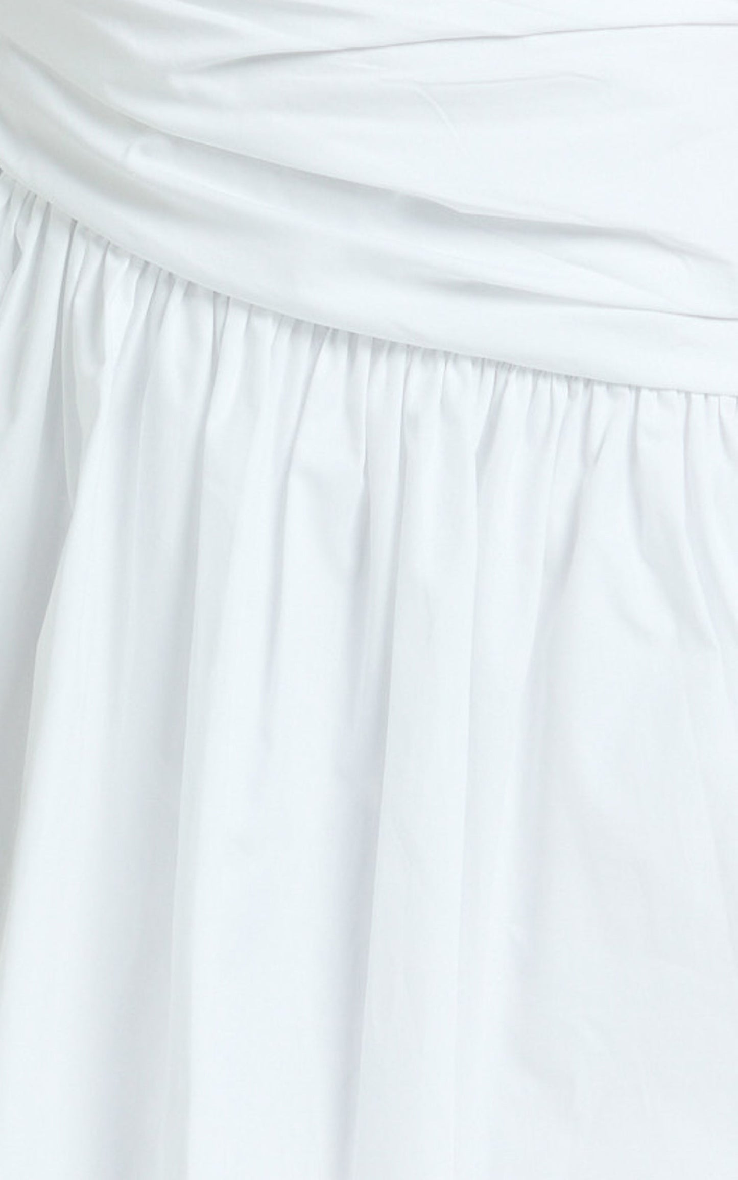 Almera Mini Dress - Strapless Ruched Dress in White