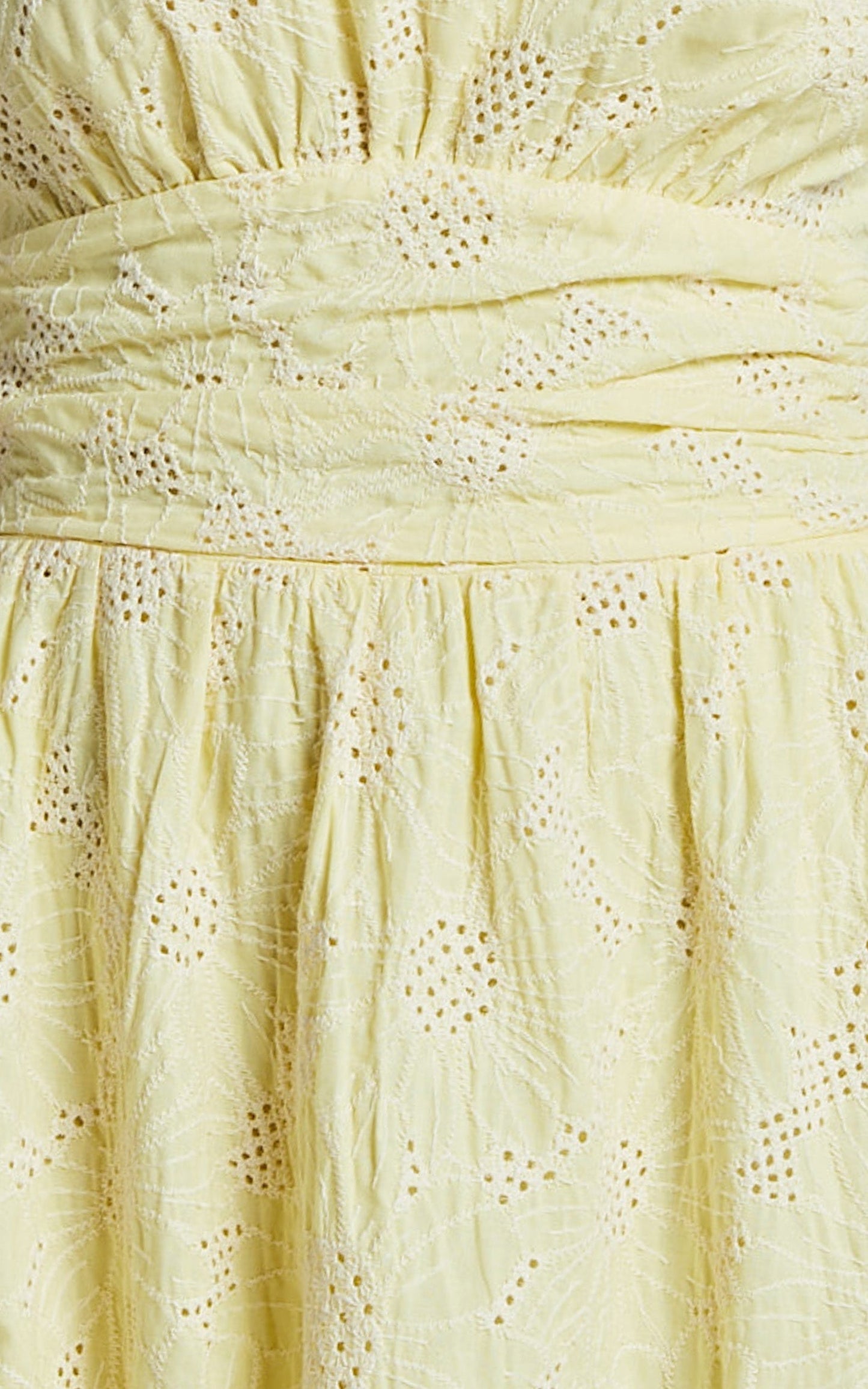 Alora Midi Dress - High Neck Sleeveless Dress in Yellow