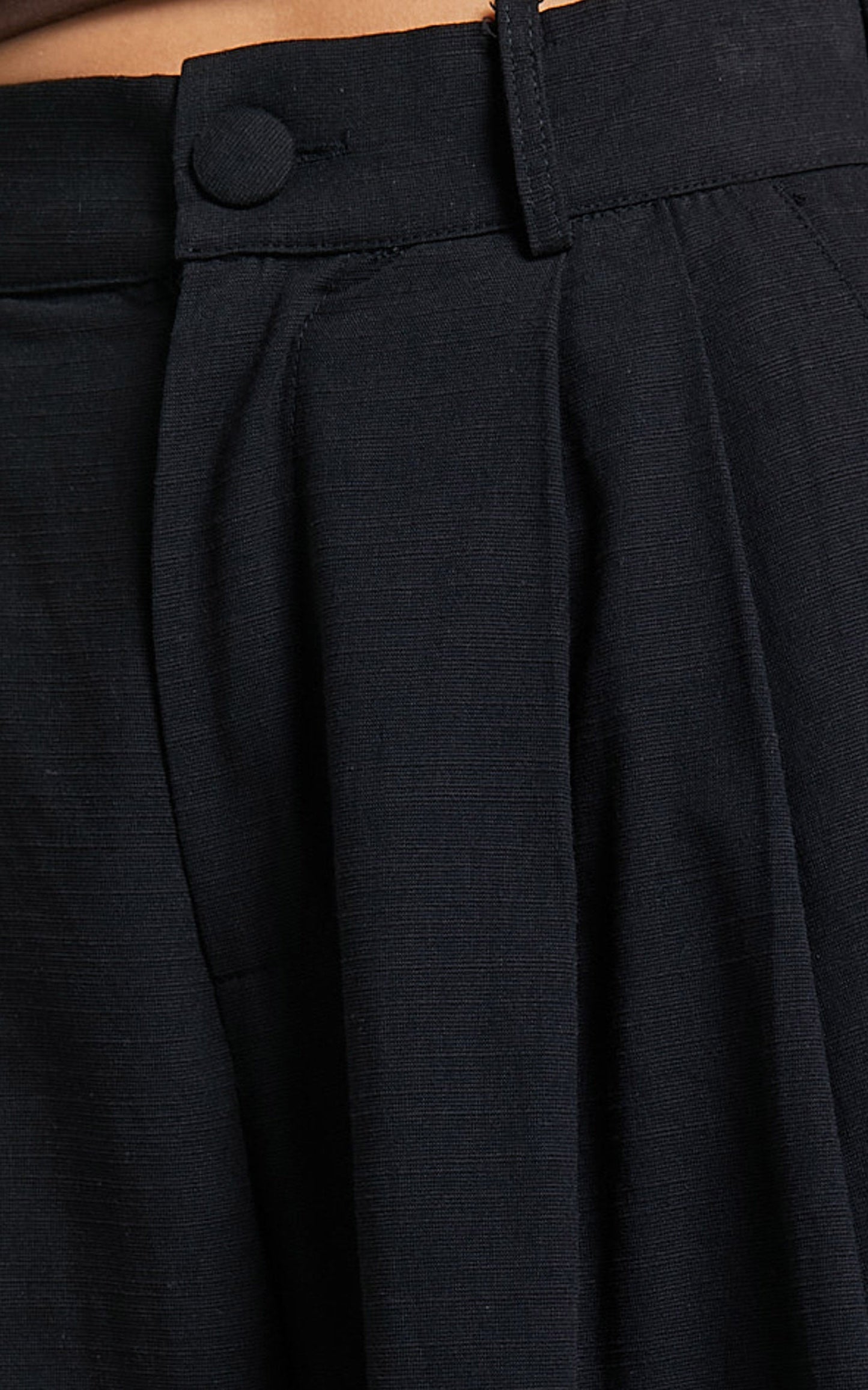 Alyssum Pants - High Waisted Wide Leg Pants in Black