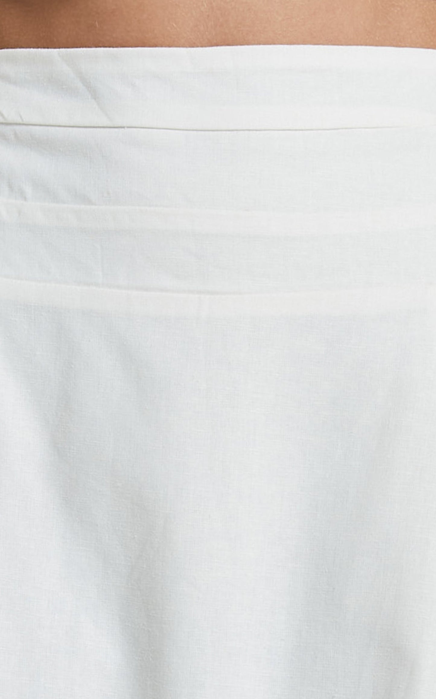 Amalie The Label - Cartia Linen Blend High Waisted Maxi Skirt in White