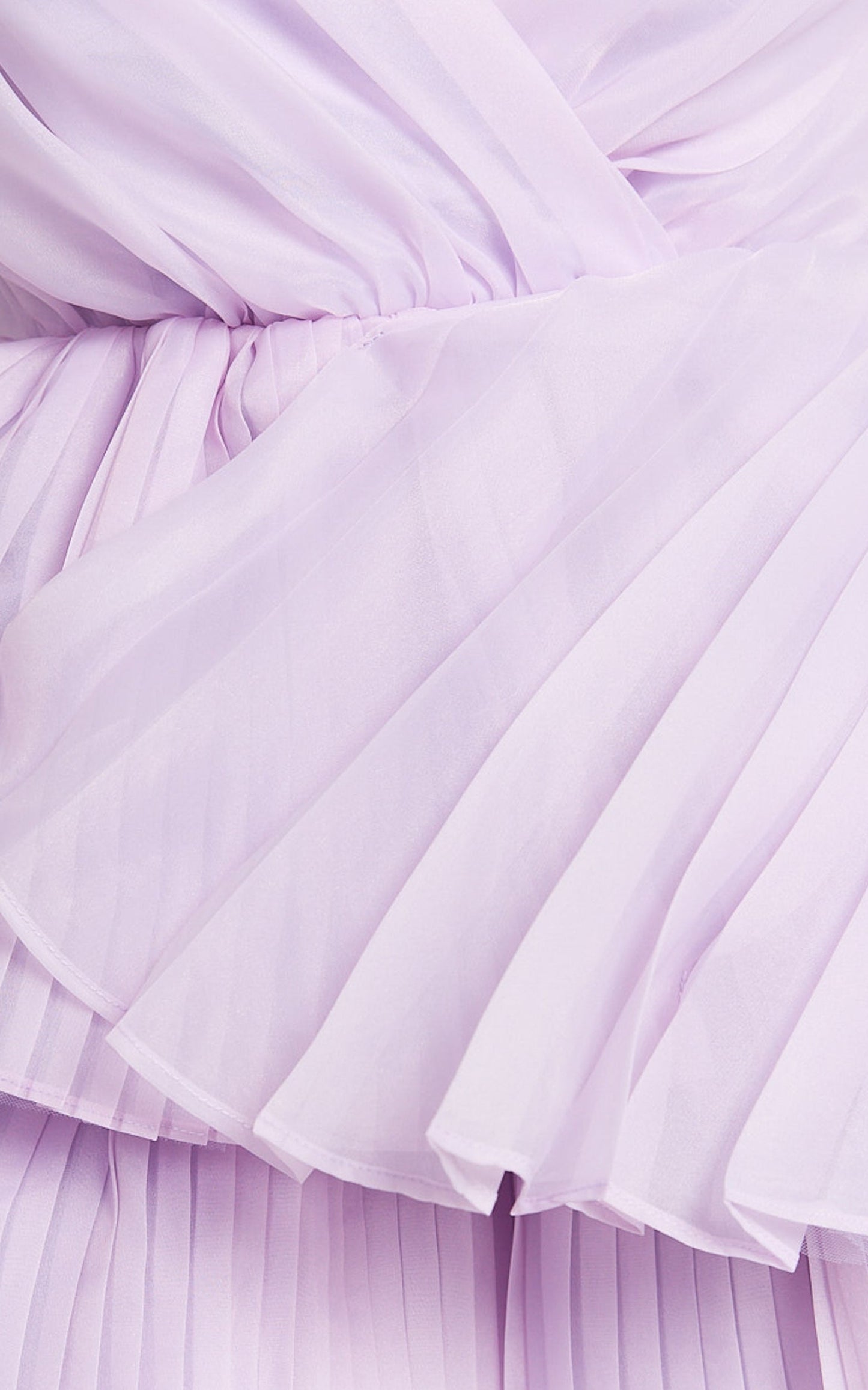 Amalie The Label - Mae Pleated Mini Dress in Lilac