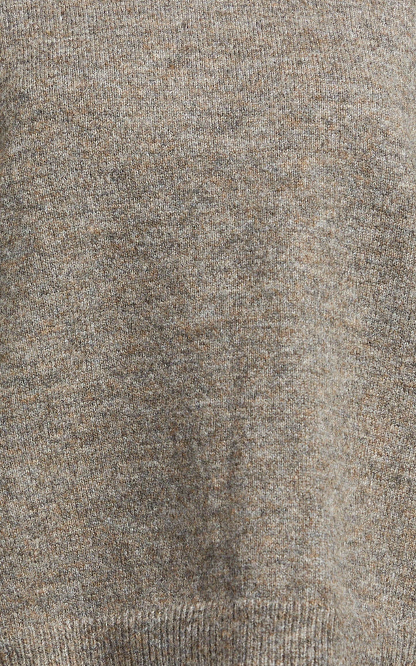 Amanda Top - Crew Neck Long Sleeve Knit Sweater in Mushroom