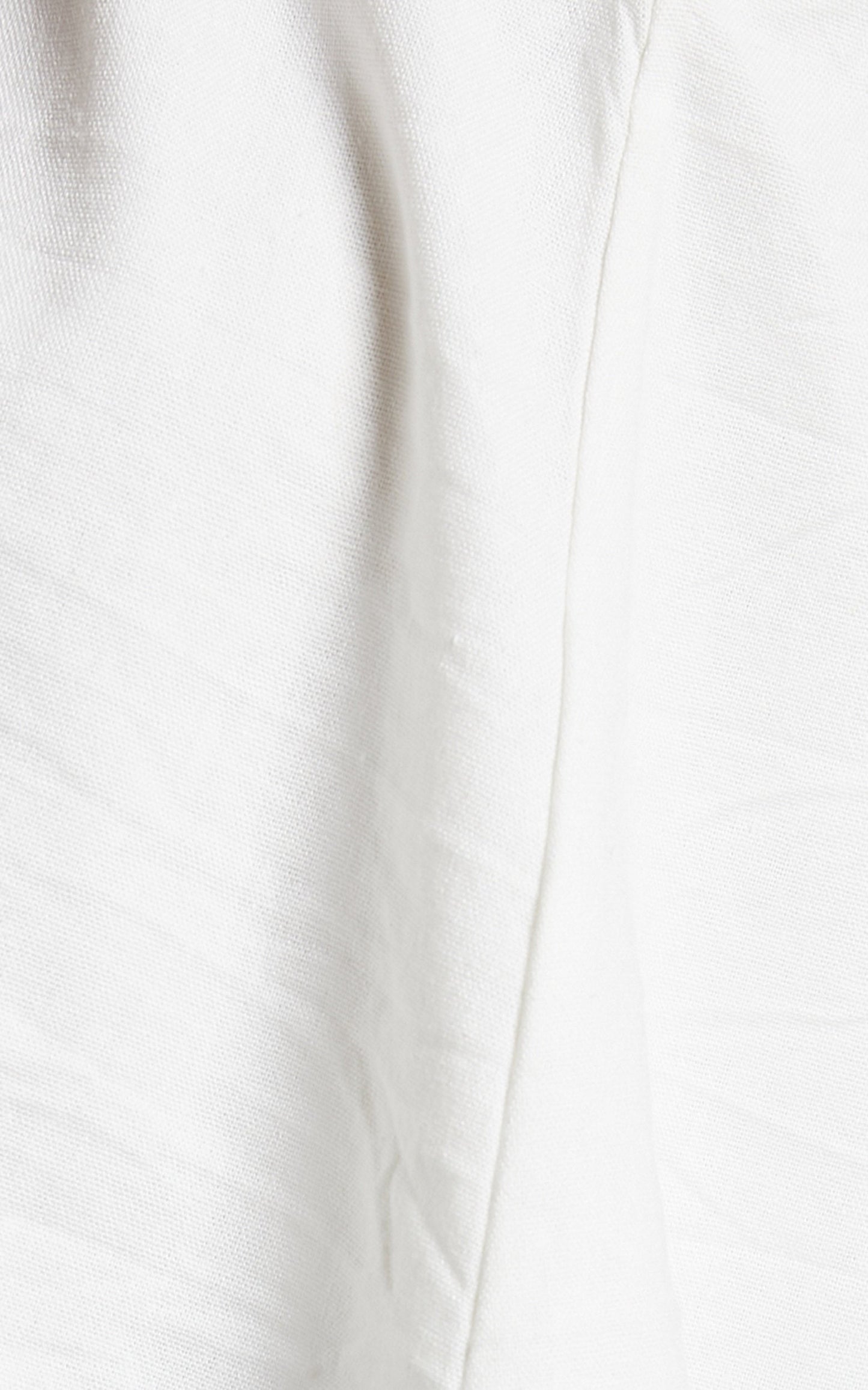 Analia Top - Linen One Shoulde Knot Detail Top in White