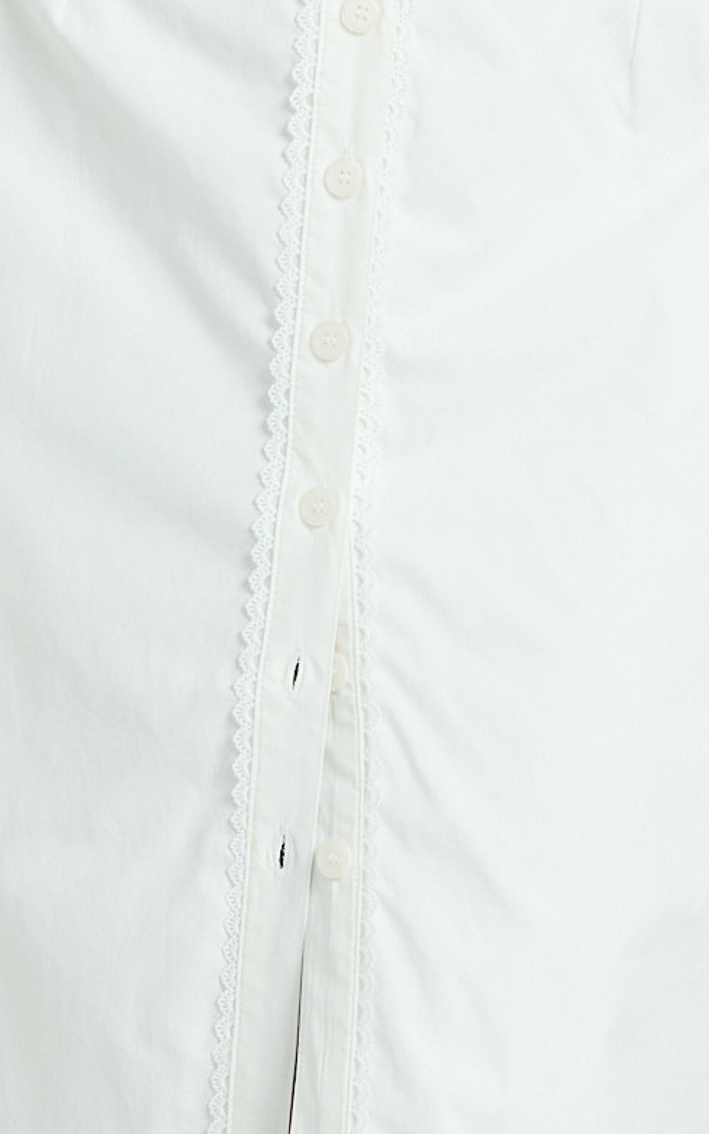 Anessa Midi Dress - Button Front Bustier Fitted Dress in White