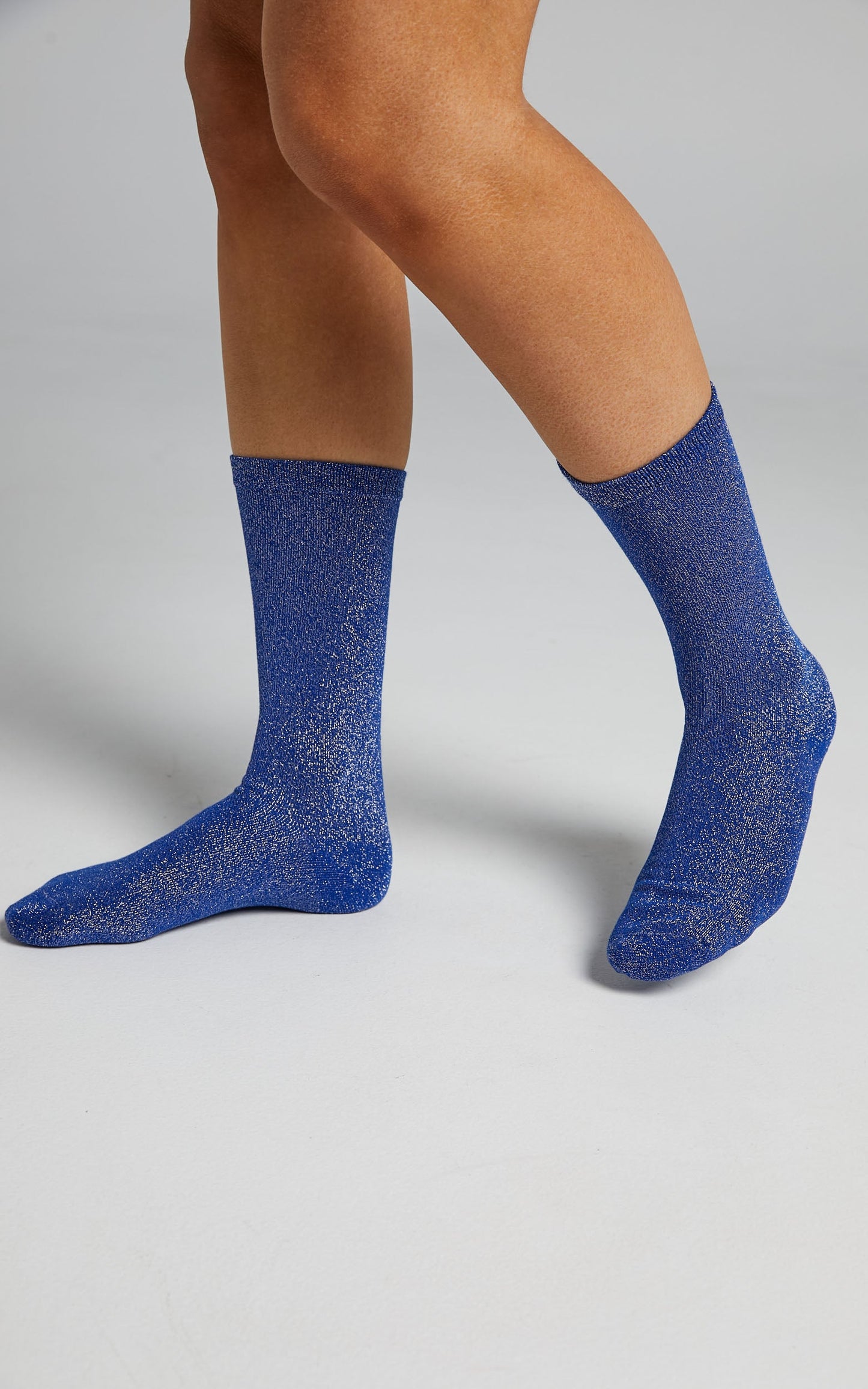 Apryl Socks in Blue glitter