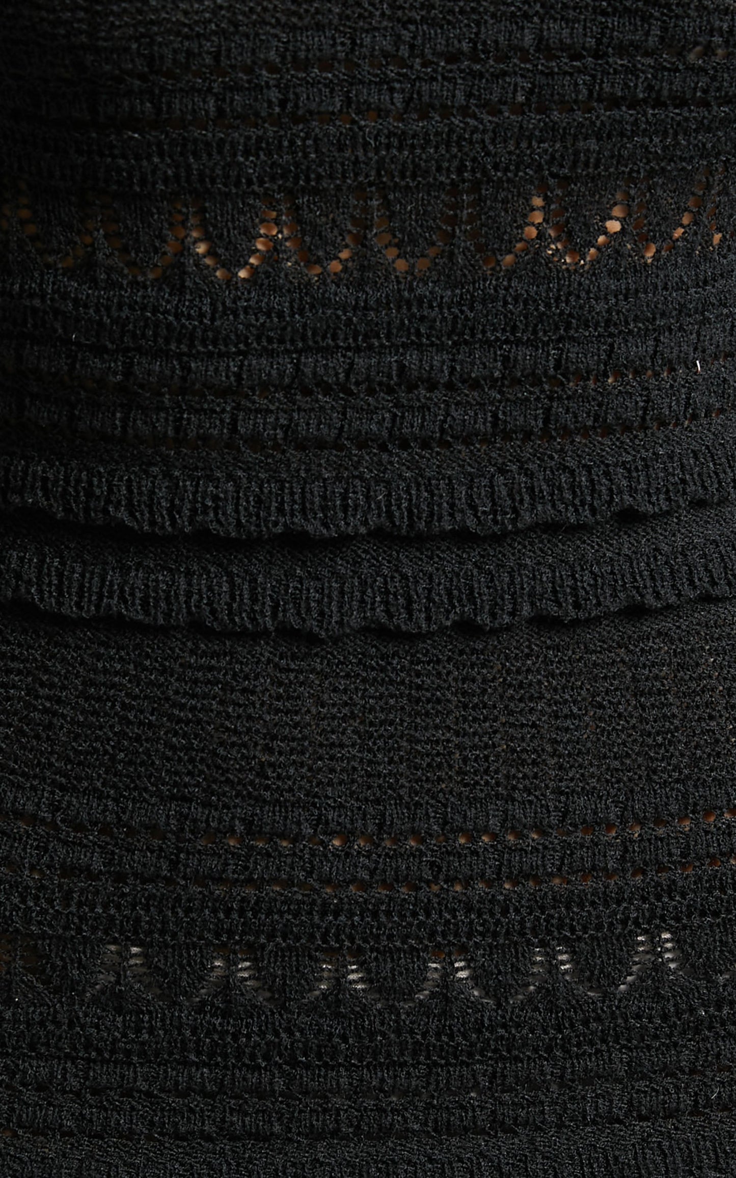 Aria Midi Dress - Long Sleeve Detail Knit Dress in Black