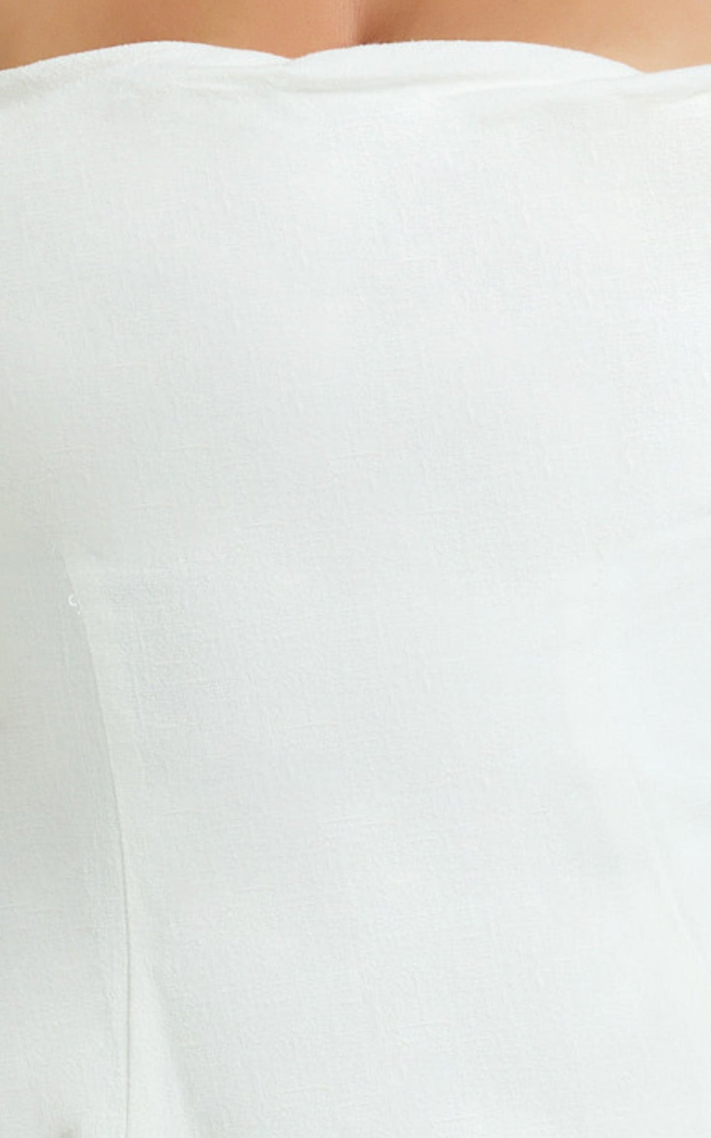 Aria Top - Halter Neck Smocked Back Top in White