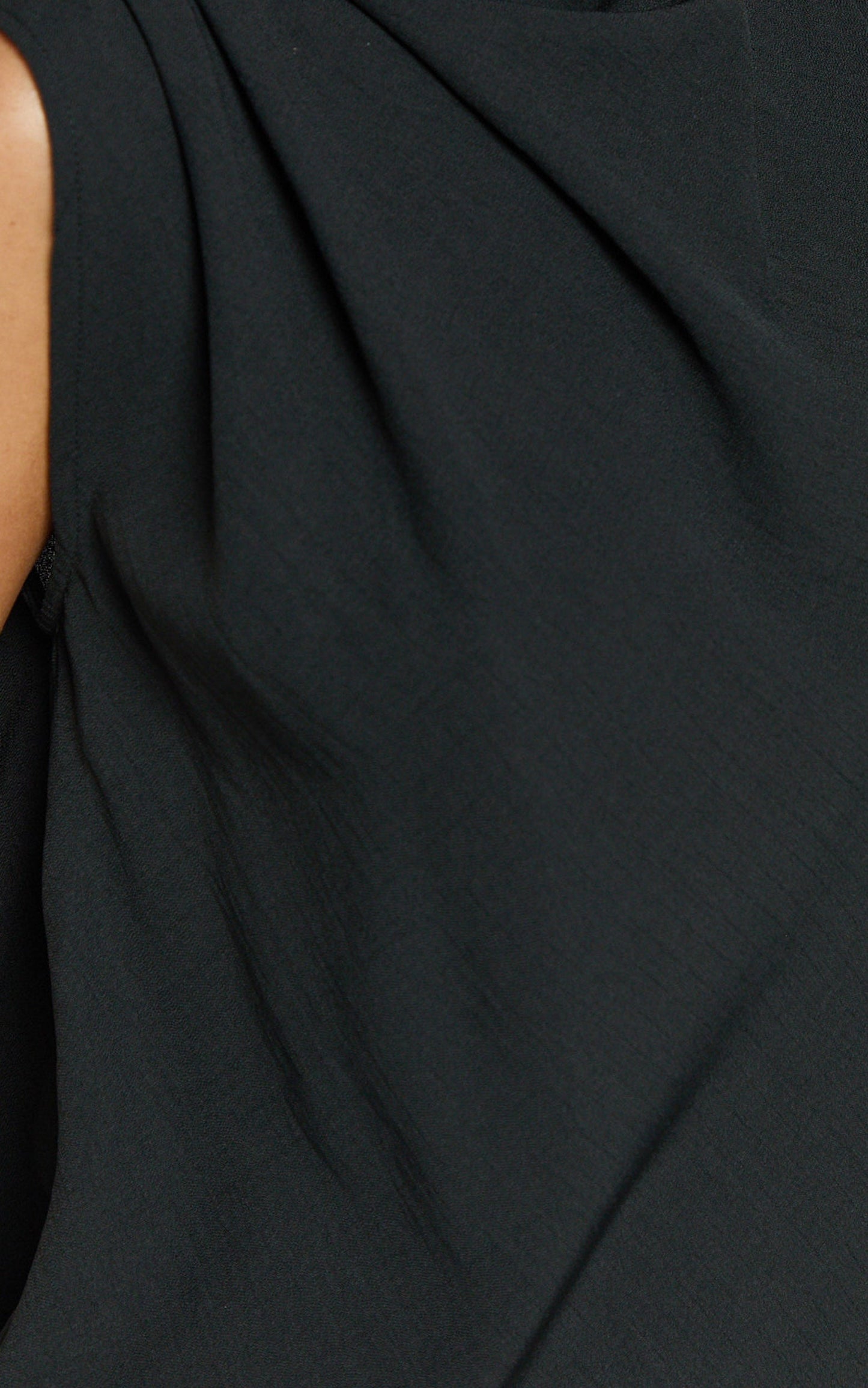 Arianae Top - High Neck Top in Black