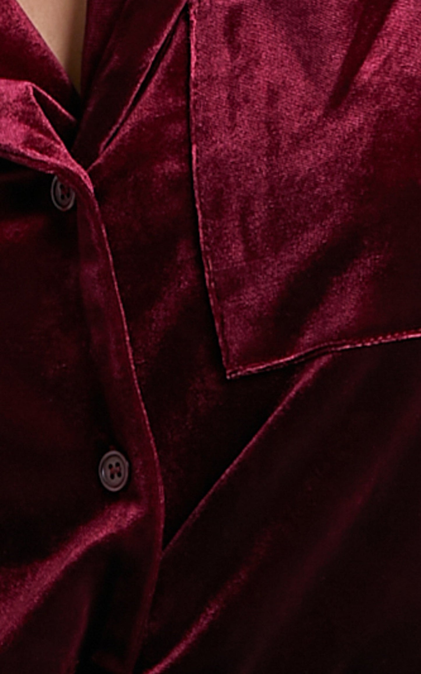Aspen Relaxed Shirt in Mulberry Velvet