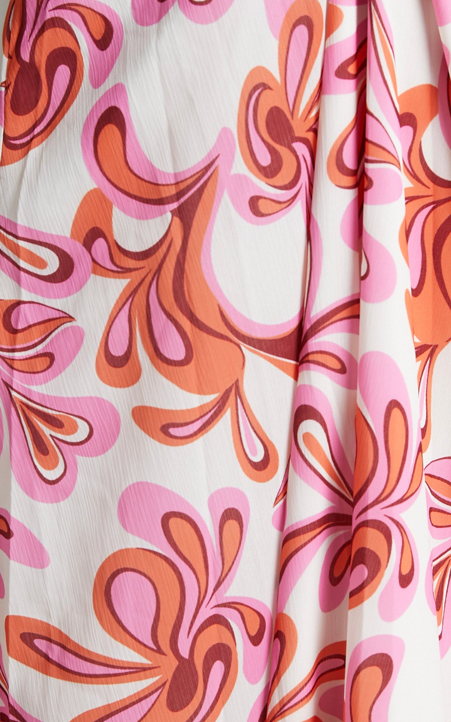 Auroray Cross Front Halter Maxi Dress in Pink Swirl